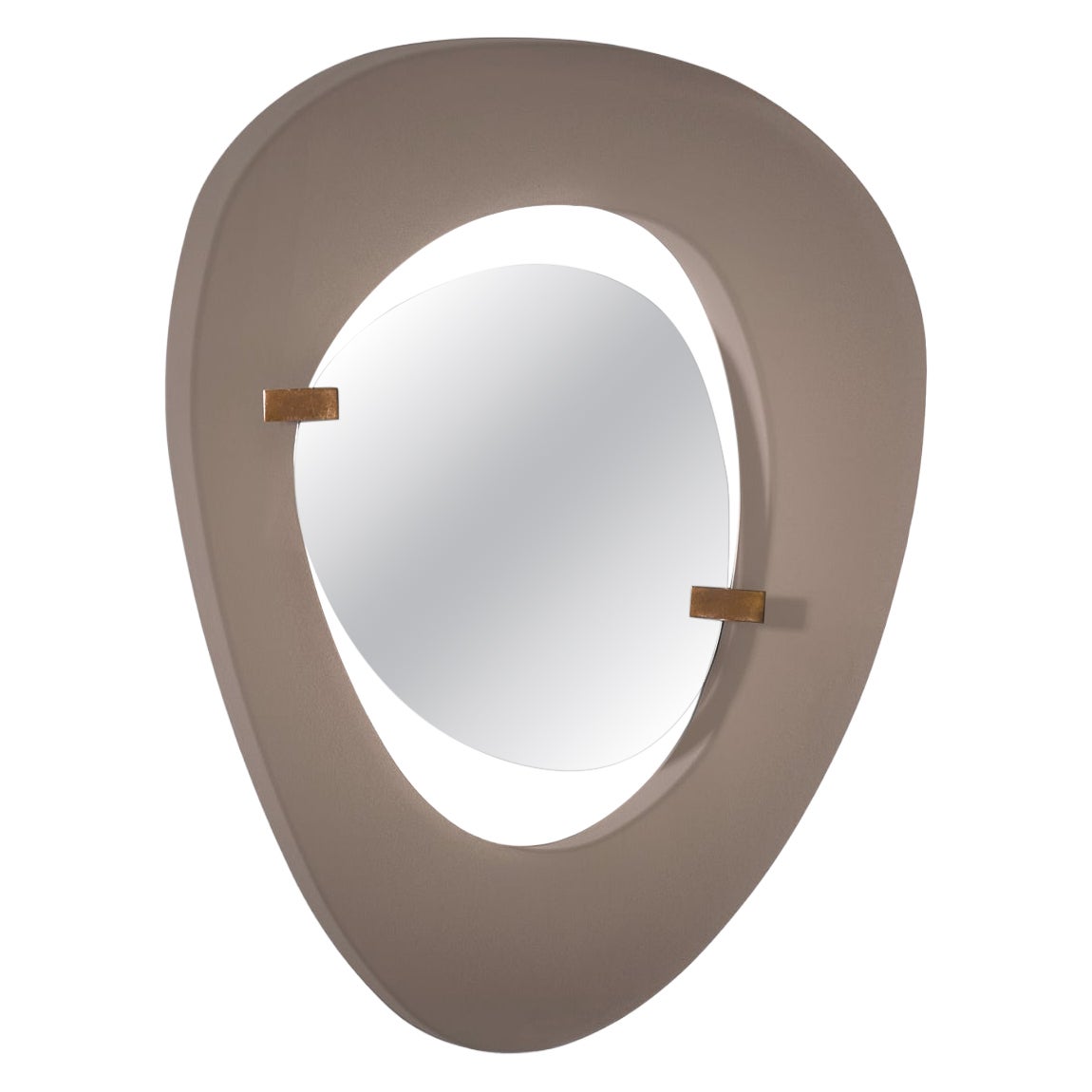 Max Ingrand asymmetrical palette shaped mirror for Fontana Arte, Italy 1958