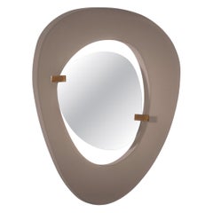Max Ingrand asymmetrical palette shaped mirror for Fontana Arte, Italy 1958