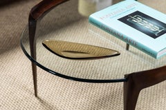 Cuenco Max Ingrand modelo 1639 Fontana Arte Italia 1960 marrón