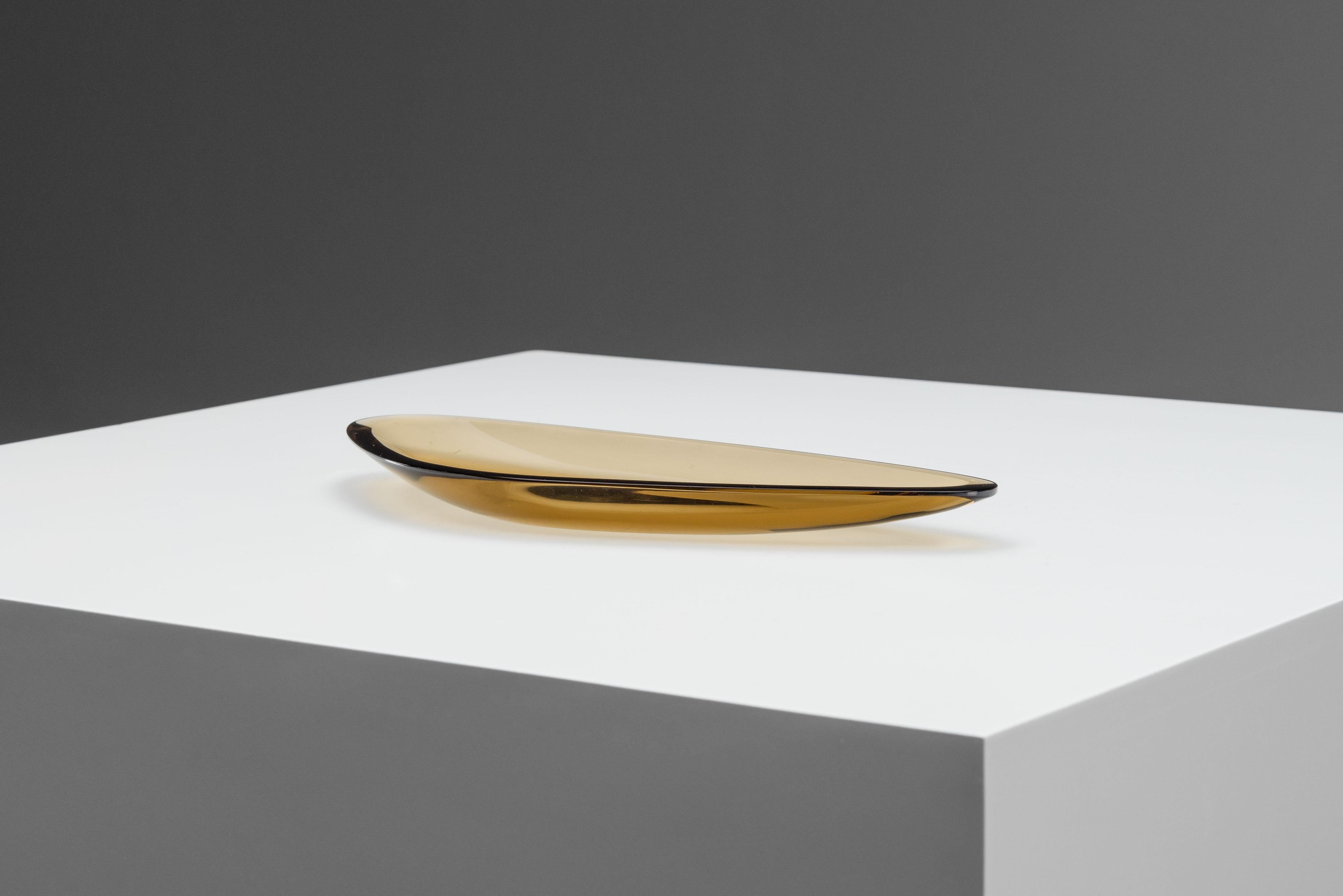 Mid-Century Modern Bol Max Ingrand modèle 1639 Fontana Arte Italie 1960 Brown en vente
