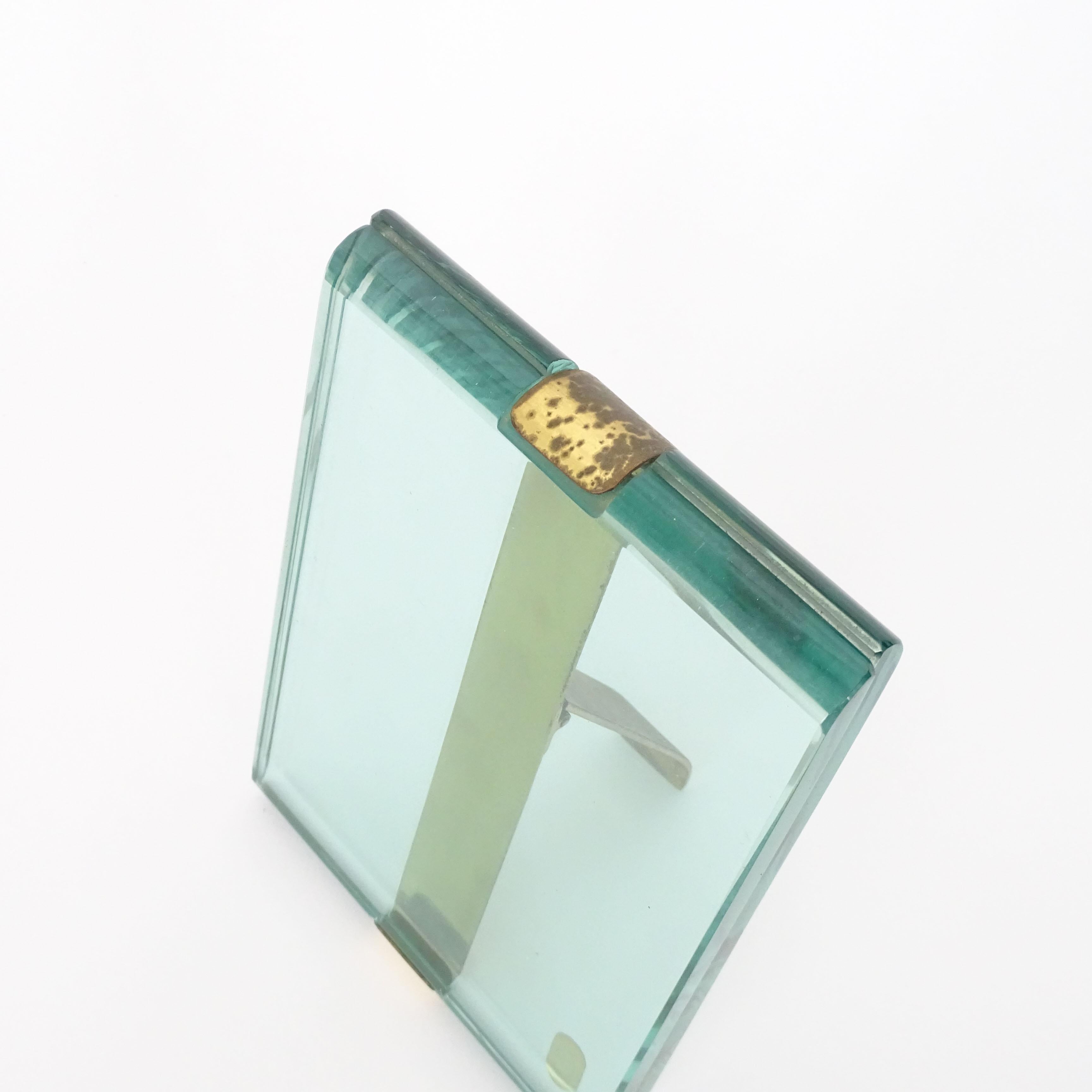 Bilderrahmen aus Messing und Glas von Max Ingrand für Fontana Arte, Italien 1960er Jahre (Moderne der Mitte des Jahrhunderts) im Angebot