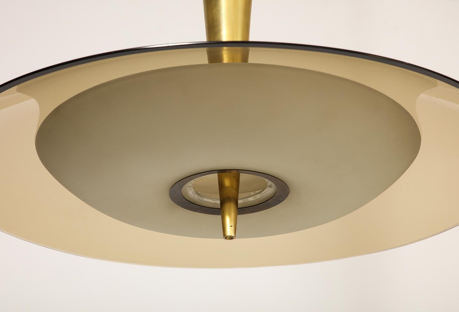 Max Ingrand Ceiling Light In Good Condition In New York, NY