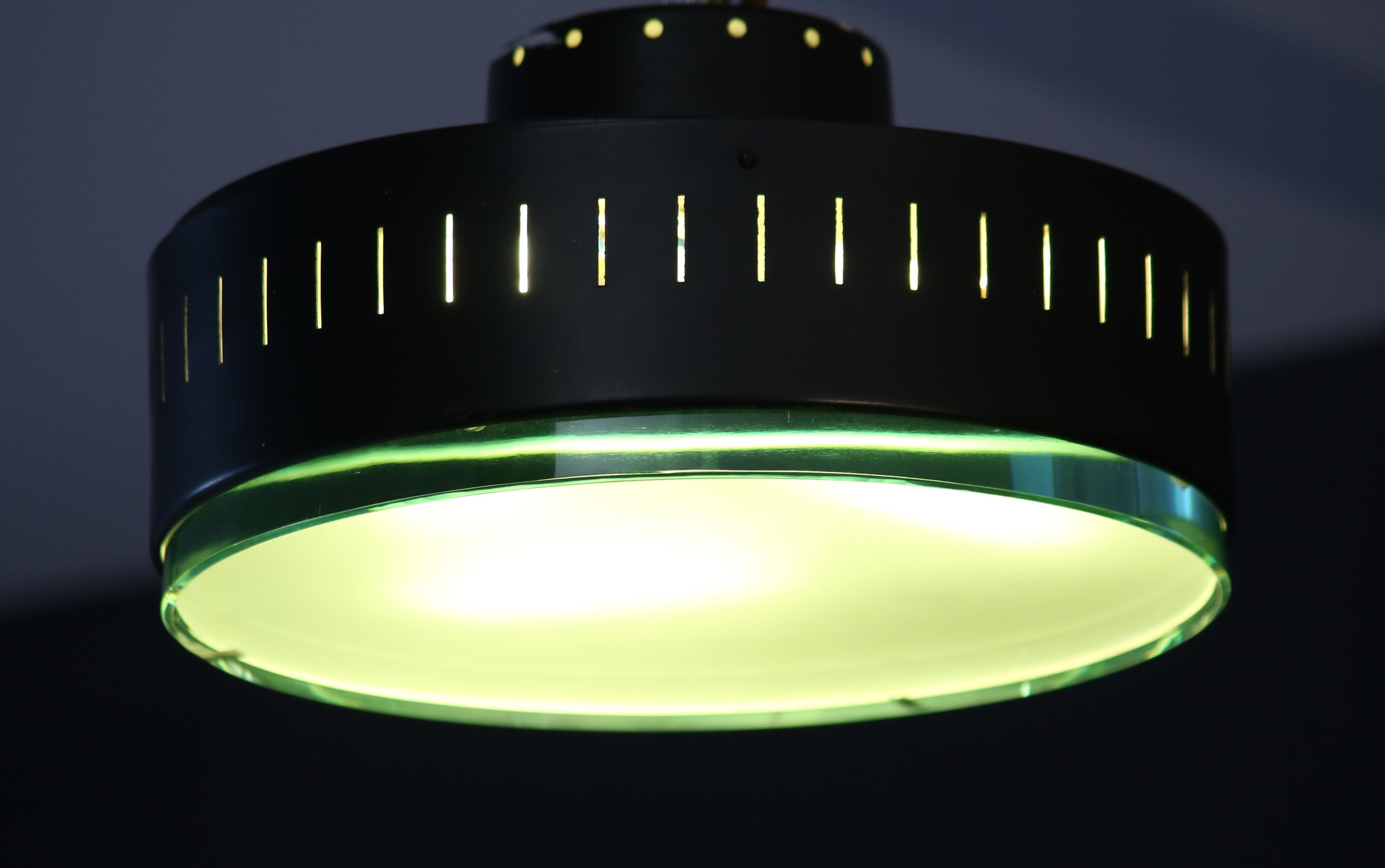 Altro Max Ingrand Ceiling light Model 2076 by Fontana Arte from the 60s in vendita
