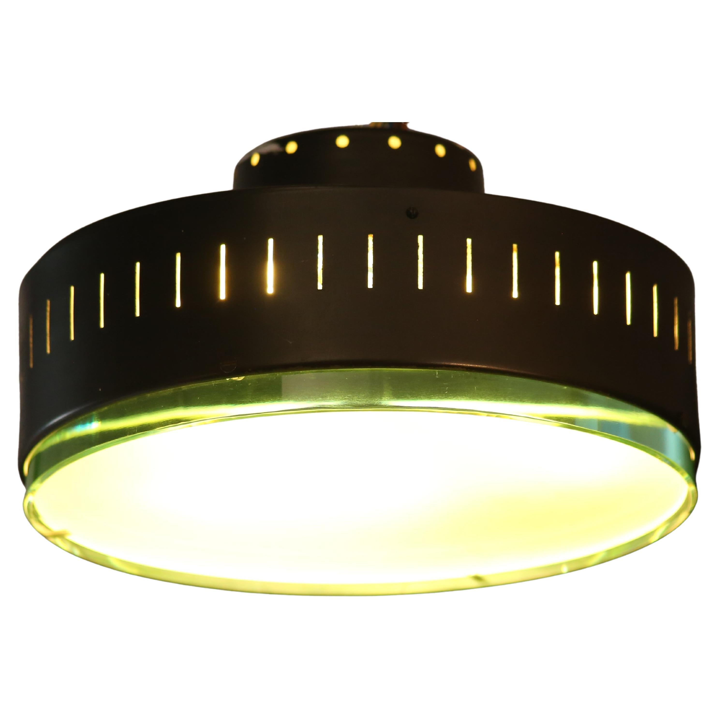 Max Ingrand Ceiling light Model 2076 by Fontana Arte from the 60s