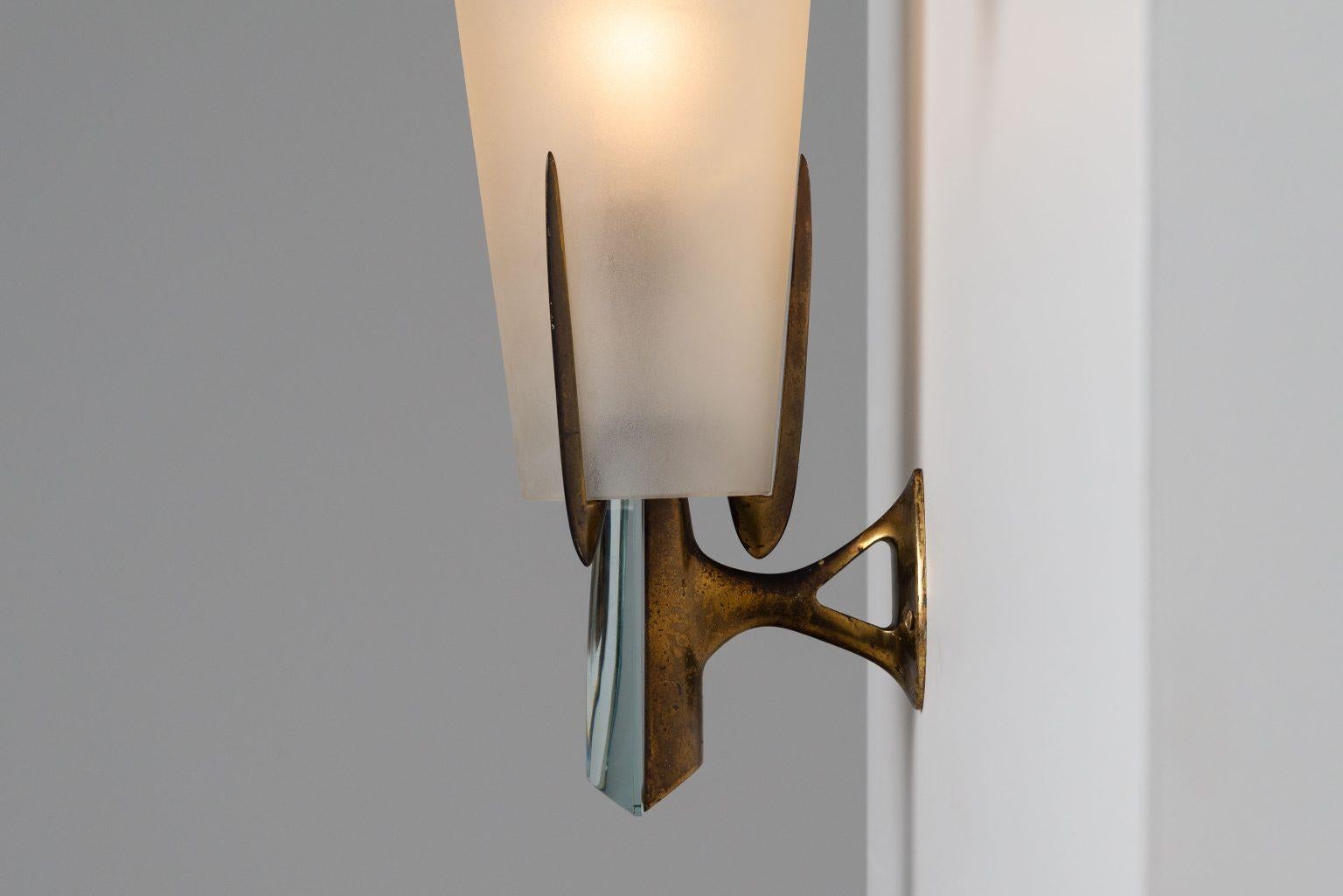 Apliques cónicos Max Ingrand de Fontana Arte Italia 1955 en venta 5