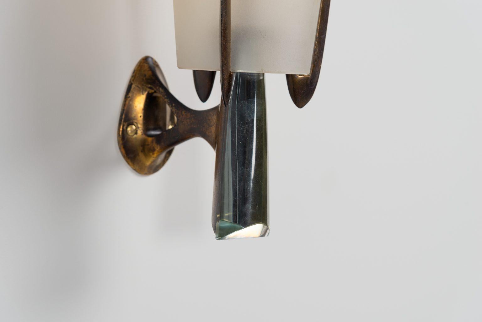 Apliques cónicos Max Ingrand de Fontana Arte Italia 1955 en venta 6