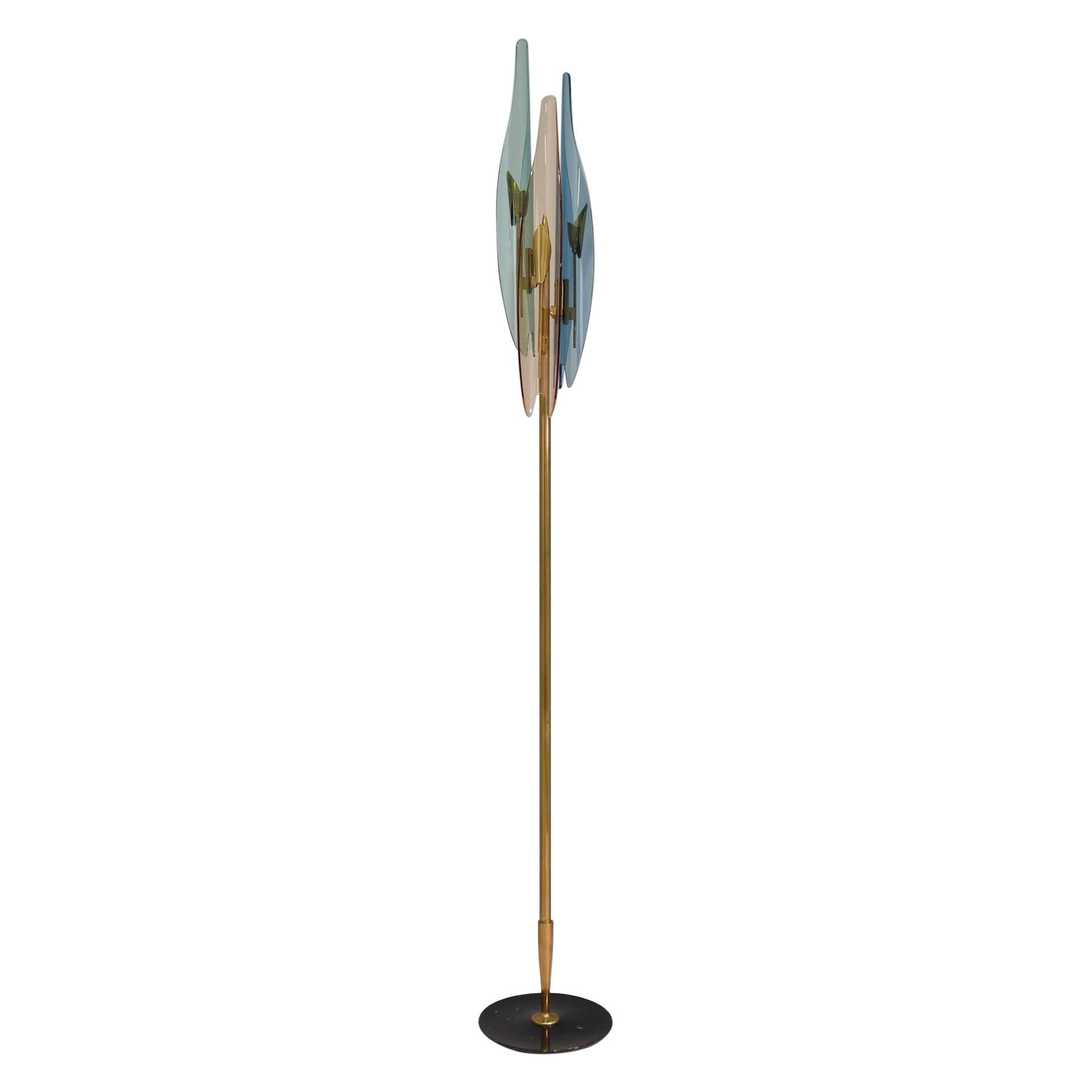 Max Ingrand Dahlia Fontana Arte Floor Lamp