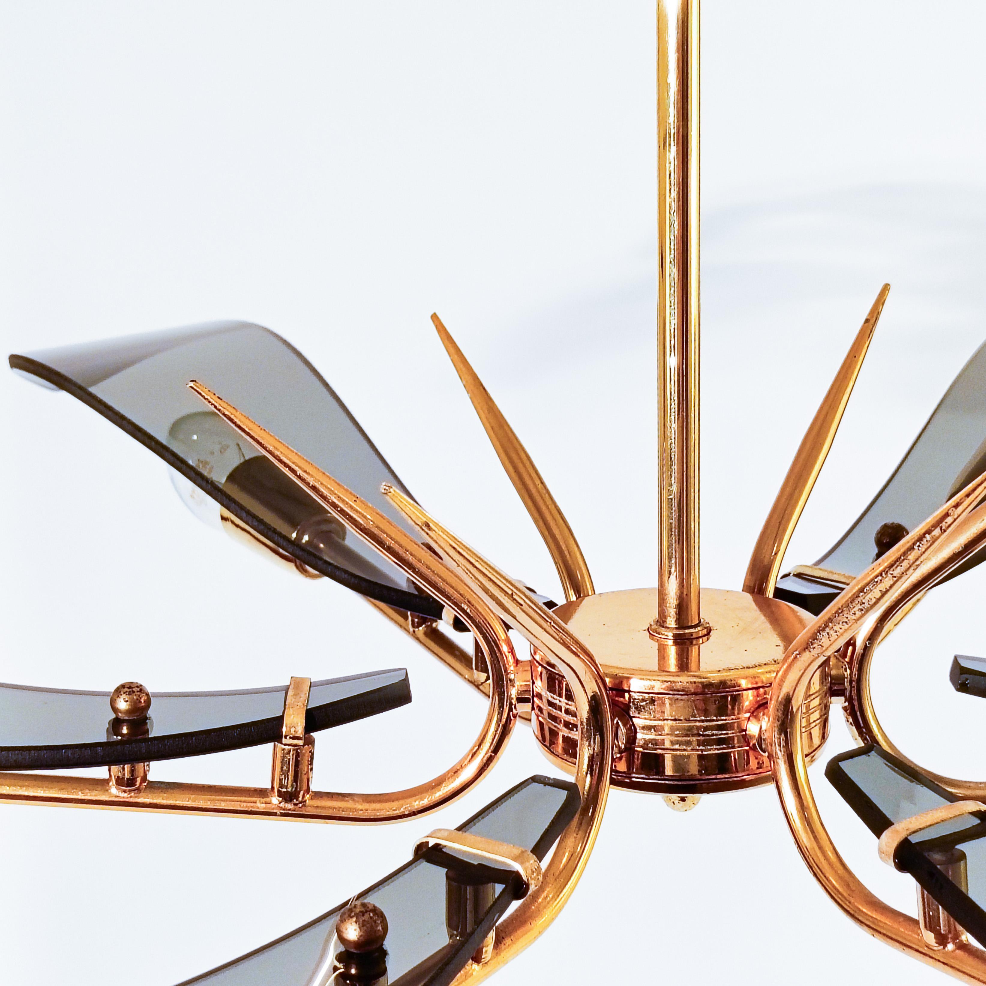 Max Ingrand. Lampadario in stile 