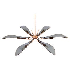 Max Ingrand. Lampadario in stile "Dhalia" di Fontana Arte, Italia, anni '50
