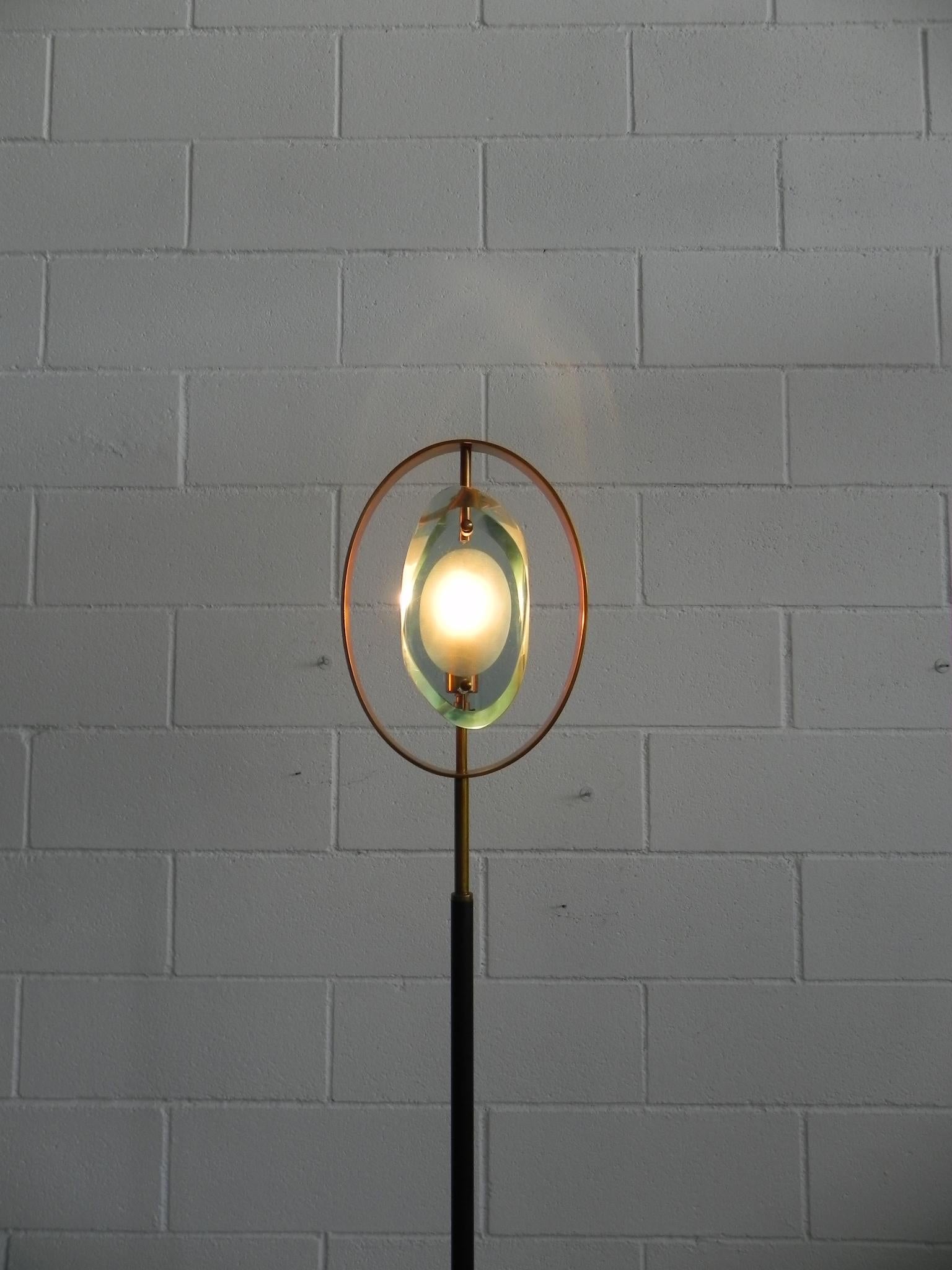 Mid-Century Modern Max Ingrand Floor Lamps 'Model 2020' for Fontana Arte, 1961