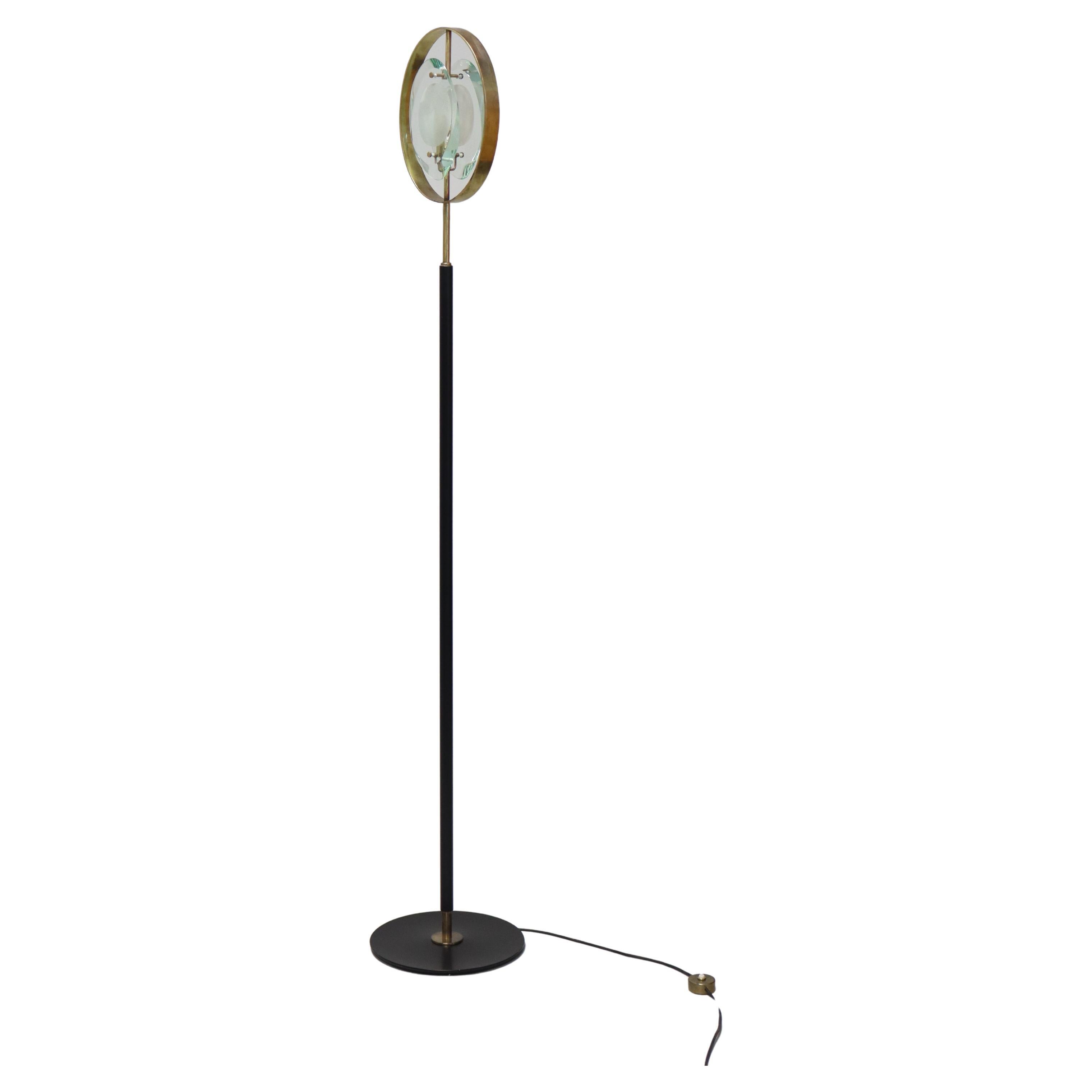 Max Ingrand Floor Lamps 
Model 2020
 for Fontana Arte, 1961 Signed For Sale
