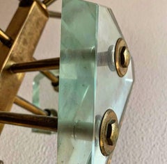 Max ingrand - Fontana Arte appendiabiti in vetro, marmo e ottone 1955.