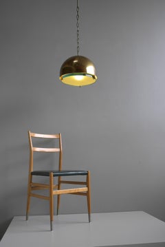 Max ingrand Fontana Arte Pendelleuchte aus Messing und Glas Mod. 2409, Italien, 1960er Jahre