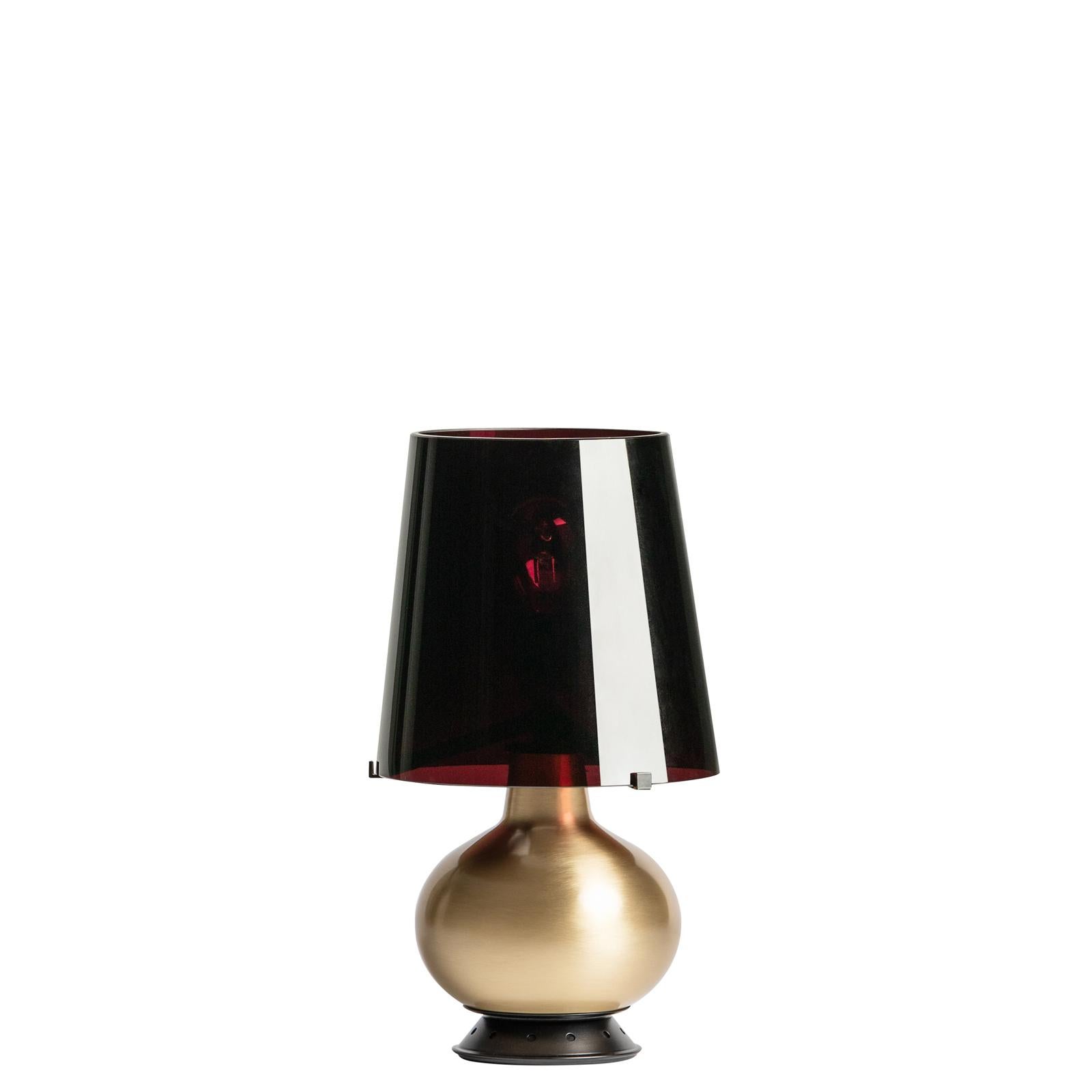 Max Ingrand Fontana Arte Fontana Total Black Table Lamp in Glass, 2014 Edition For Sale 3