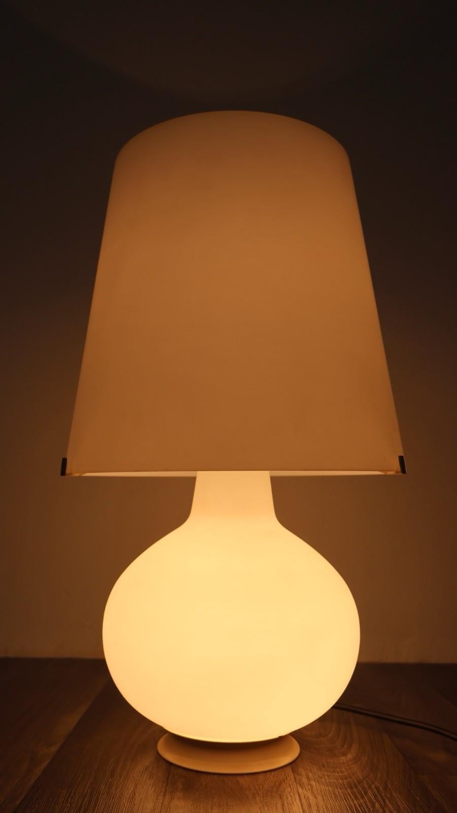 Italian Max Ingrand Fontana Arte Lamp 1853 Medium H:54 cm 80s Design Modernism