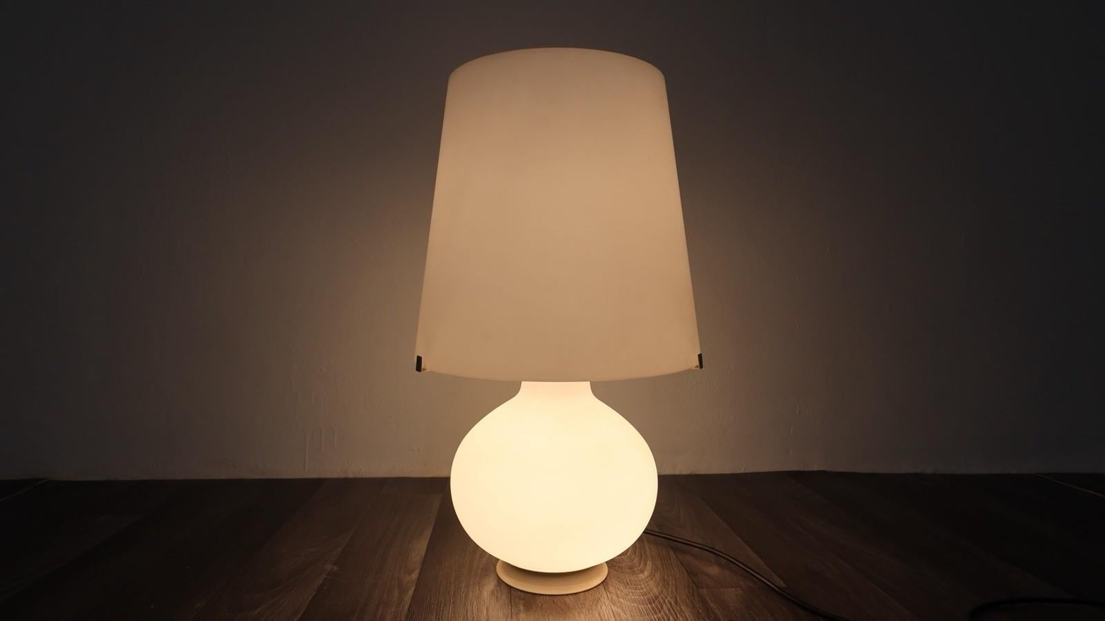 Max Ingrand Fontana Arte Lamp 1853 Medium H:54 cm 80s Design Modernism In Excellent Condition In Taranto, IT