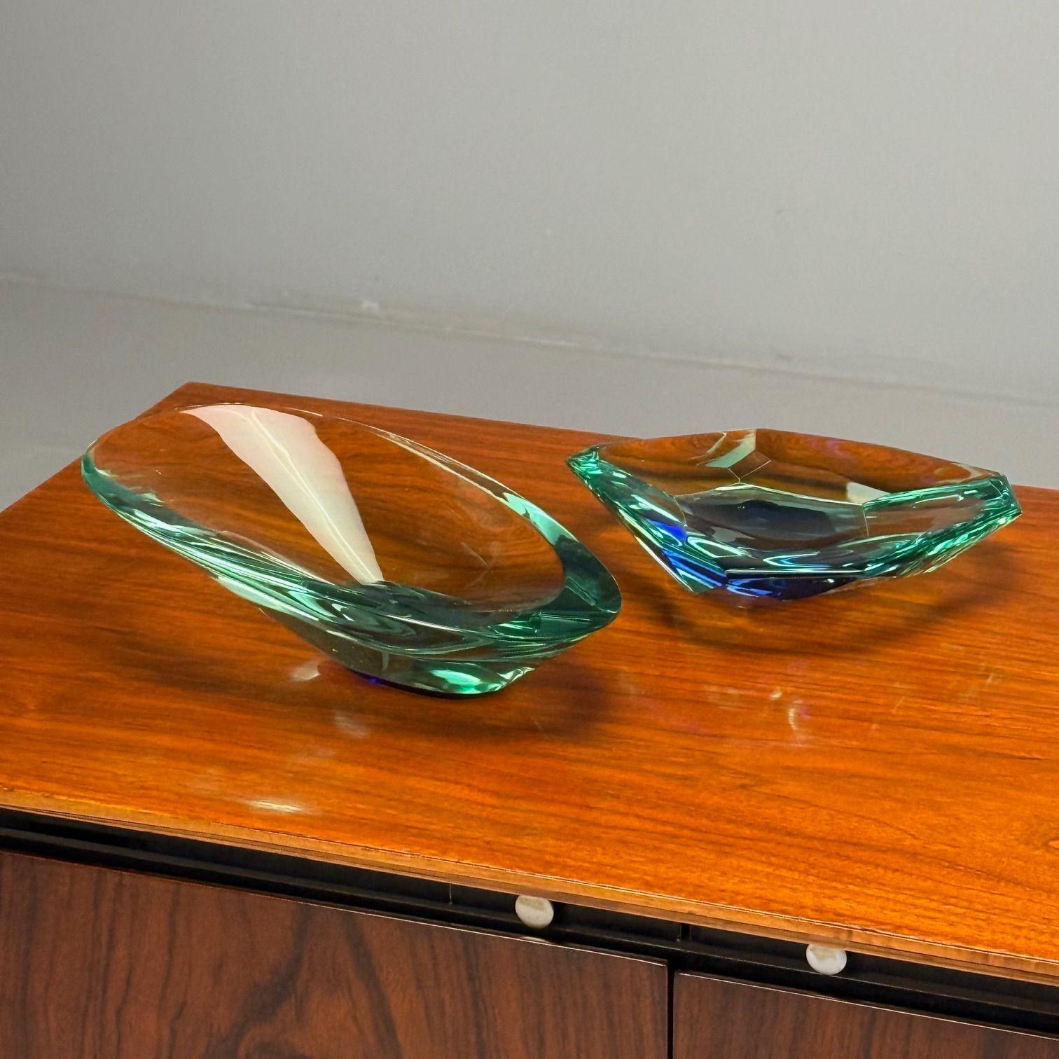 Max Ingrand, Fontana Arte, Moderno de mediados de siglo, Cenicero, Cristal tallado, Años 60 en venta 5