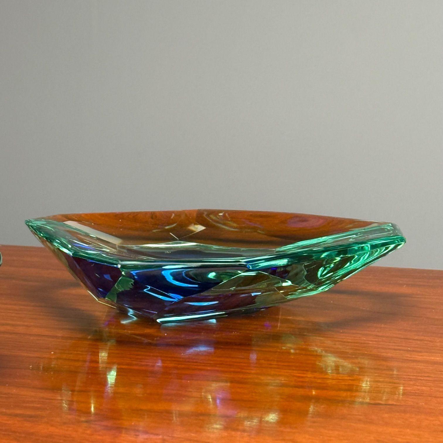 Max Ingrand, Fontana Arte, Moderno de mediados de siglo, Cenicero, Cristal tallado, Años 60 en venta 4