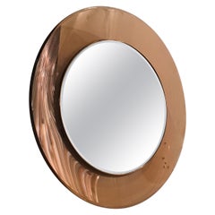 Max Ingrand “Fontana Arte” Mirror Brass Glass 1968 Italy