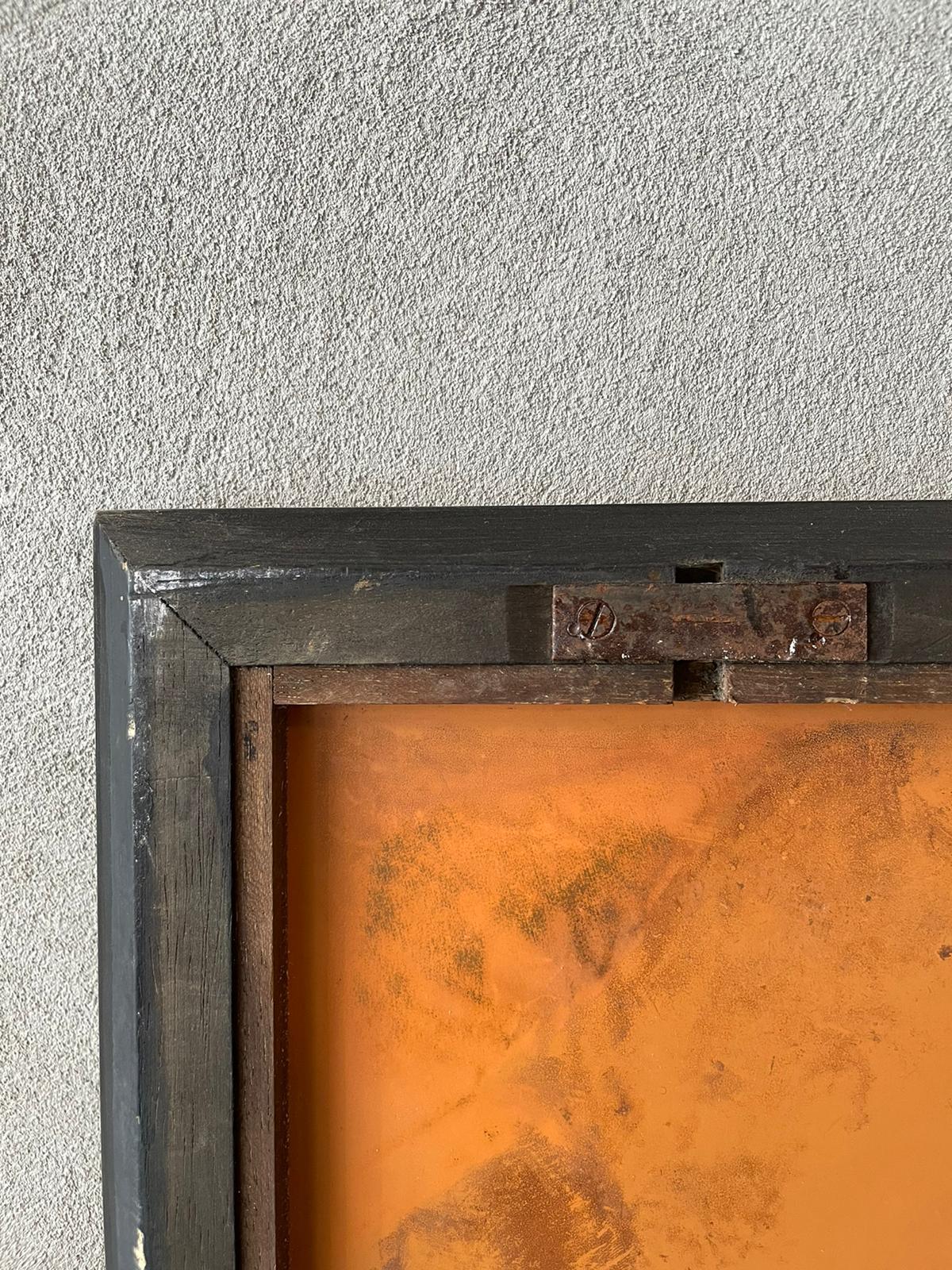 Verre Miroir Max Ingrand Fontana Arte Mod.2377 avec cadre en verre taillé et bois noir en vente