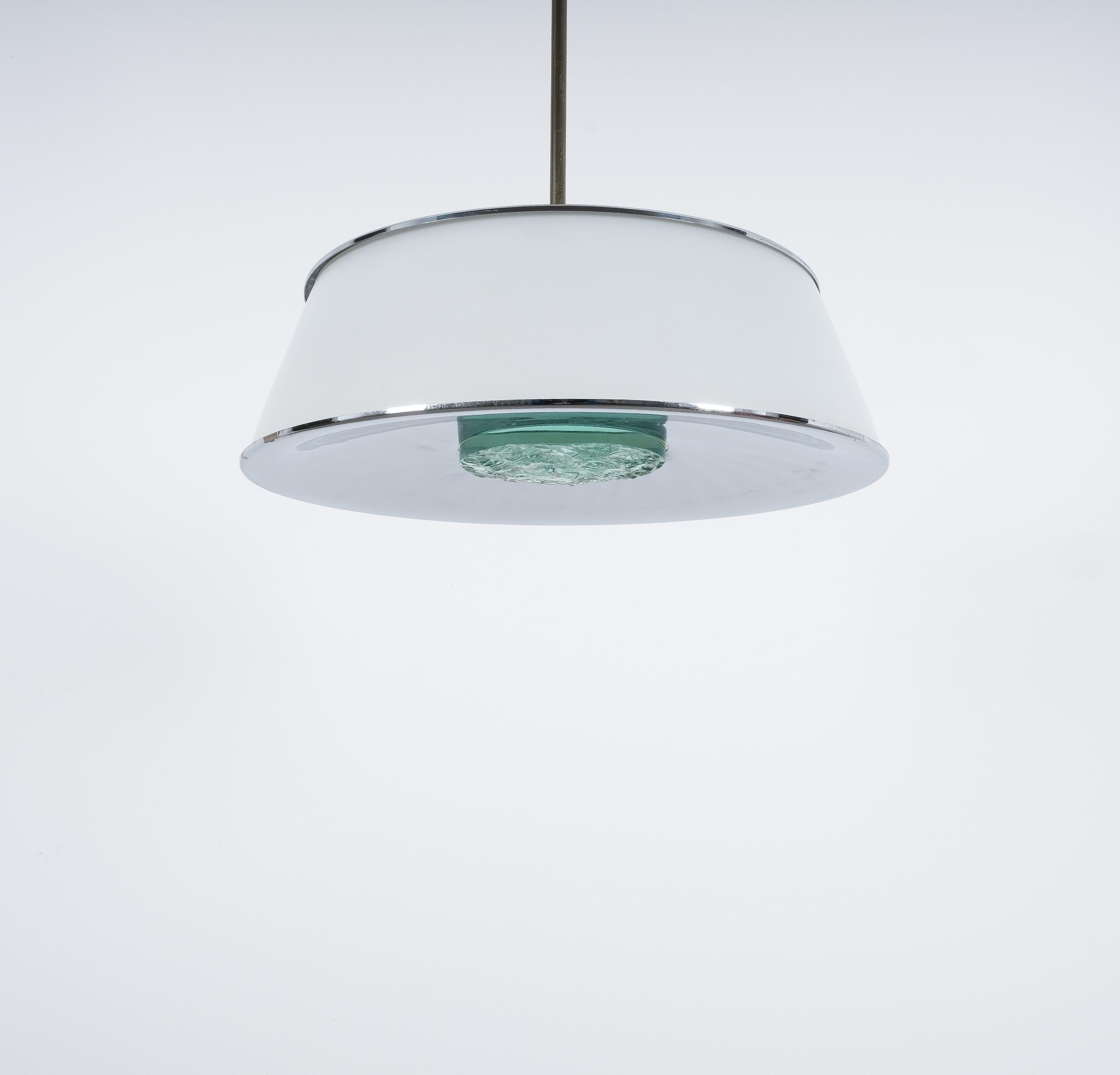 Max Ingrand Fontana Arte Mod. 2364 Opal Glass Lamp, Italy, Mid-Century Modern 5