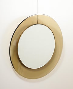 Max Ingrand Fontana Arte Model '1699' Circular Wall Mirror, Italy, 1963