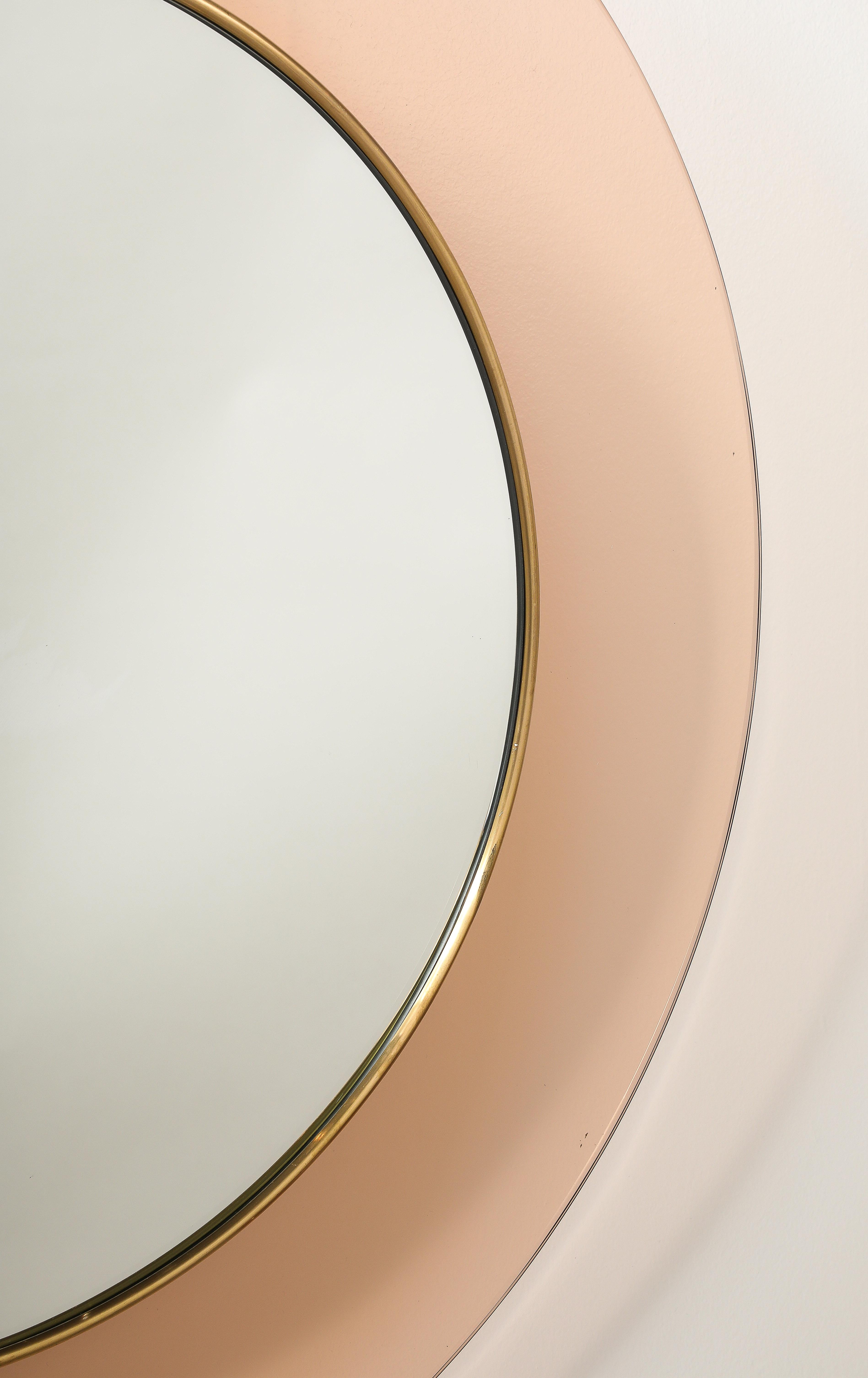 Max Ingrand Fontana Arte Modèle '1699' Miroir mural circulaire, Italie, circa 1963 Bon état - En vente à New York, NY