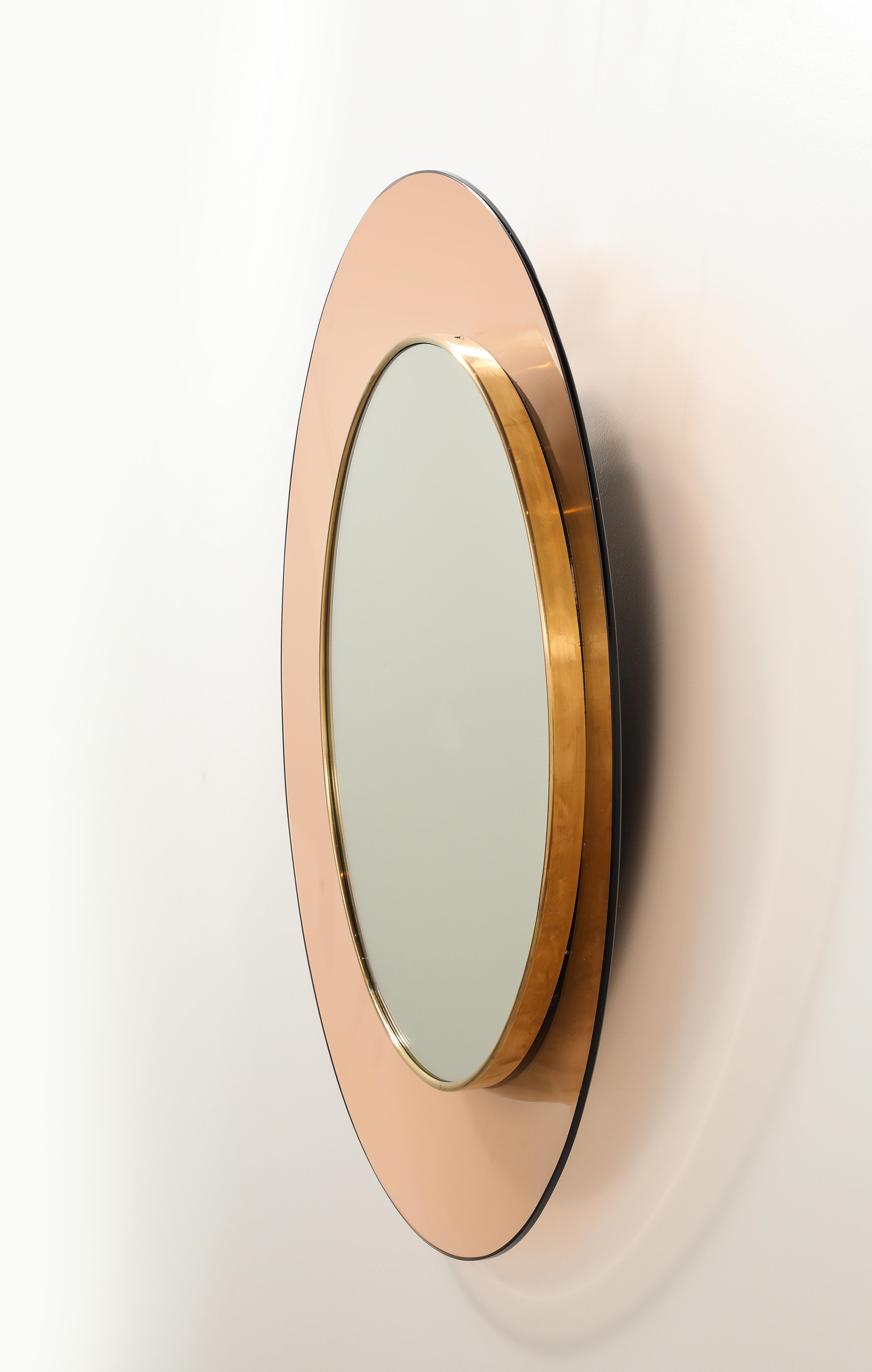 Max Ingrand Fontana Arte Modèle '1699' Miroir mural circulaire, Italie, circa 1963 en vente 1