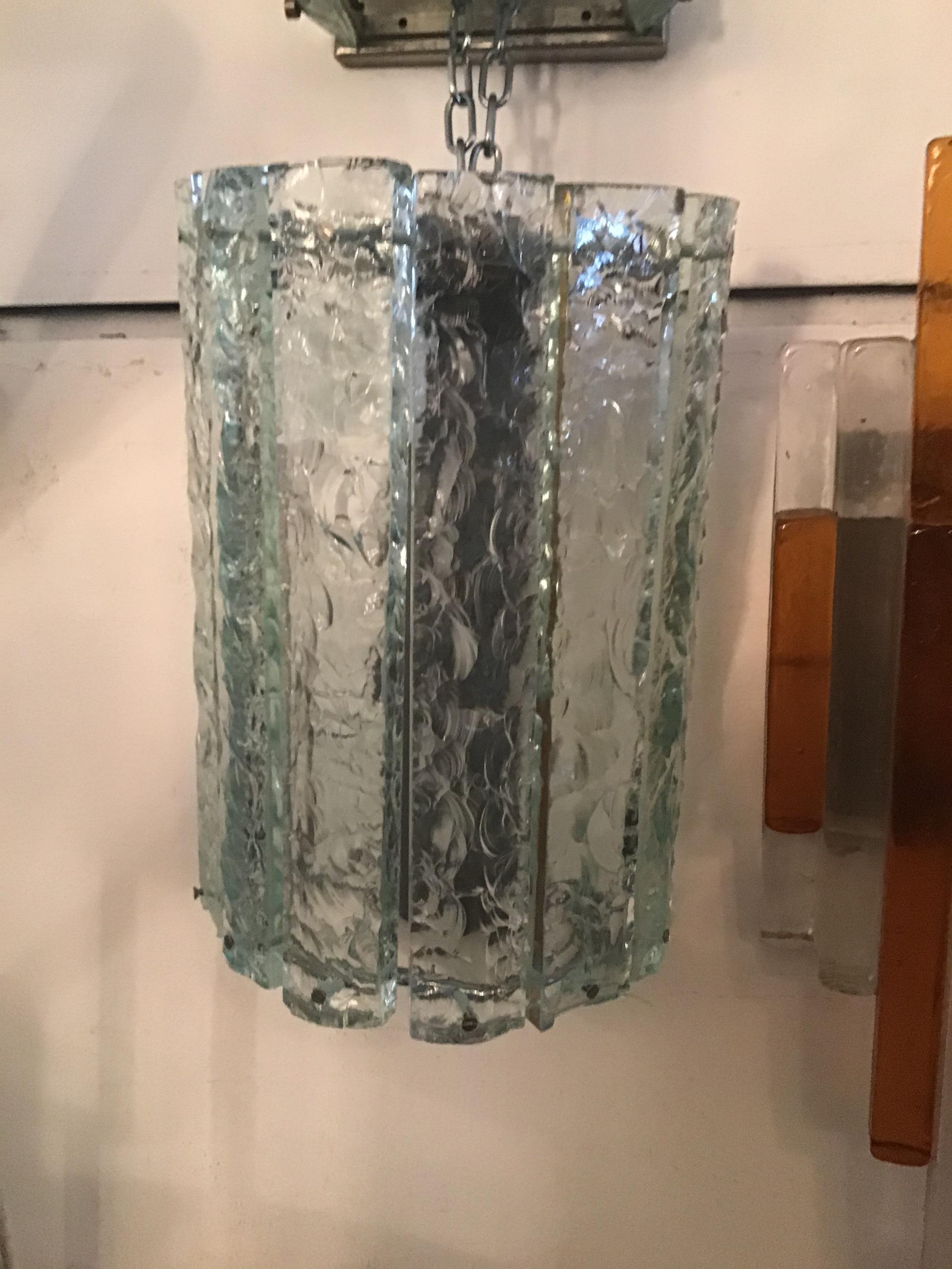 Italian Max Ingrand Fontana Arte N 4 Sconces Glass Metal Crome, 1960, Italy For Sale