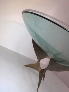 Max Ingrand, Fontana Arte Prod. Italie 1950 alzata en cristallo colorato.