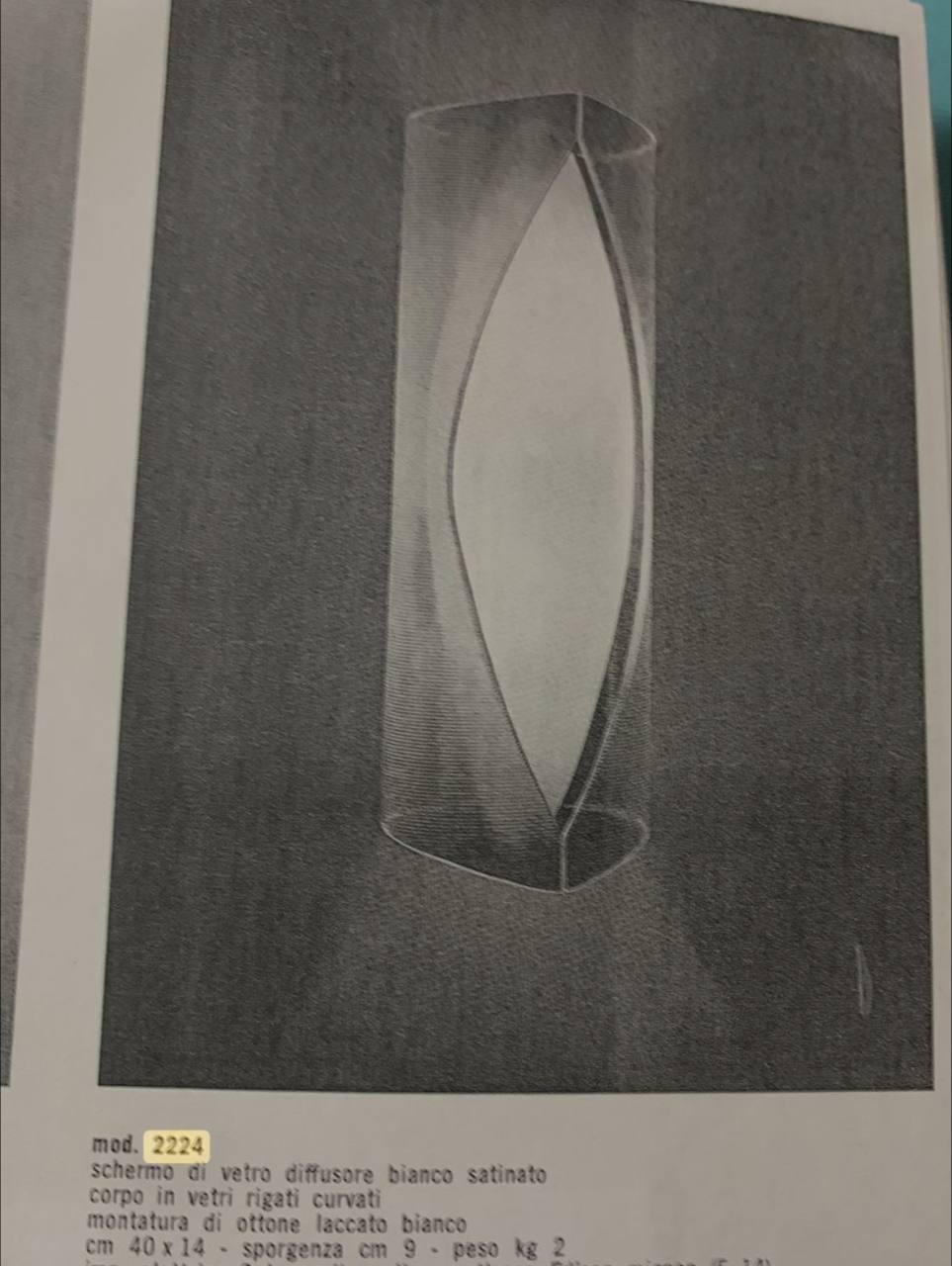 Max Ingrand Fontana Arte documentado mod 2224 juego de 4 apliques 1958' en venta 6