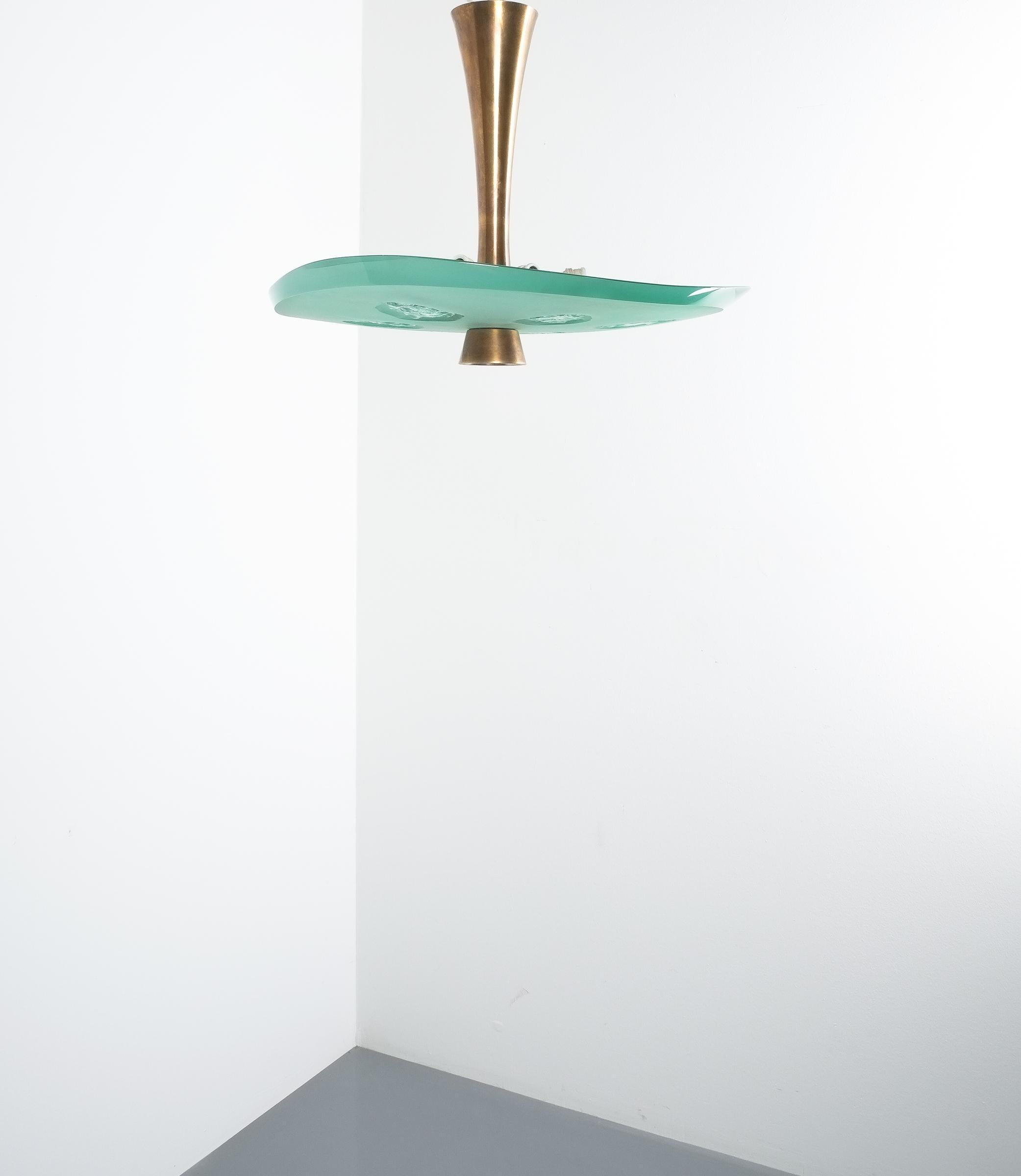 Max Ingrand Fontana Arte Semi Flush Mount Mod. 1748, Italy, 1957 3