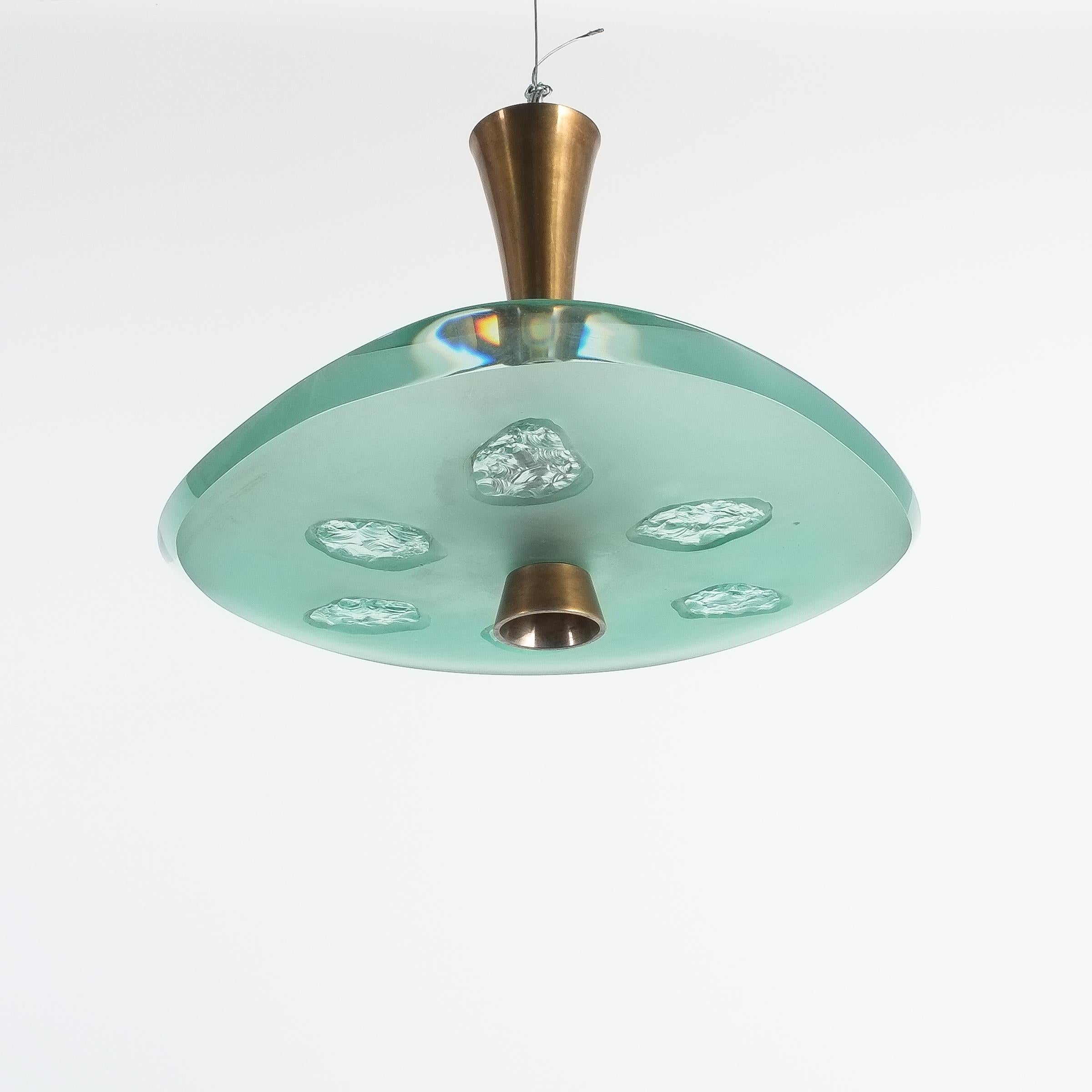 Max Ingrand Fontana Arte Semi Flush Mount Mod. 1748, Italy, 1957 4