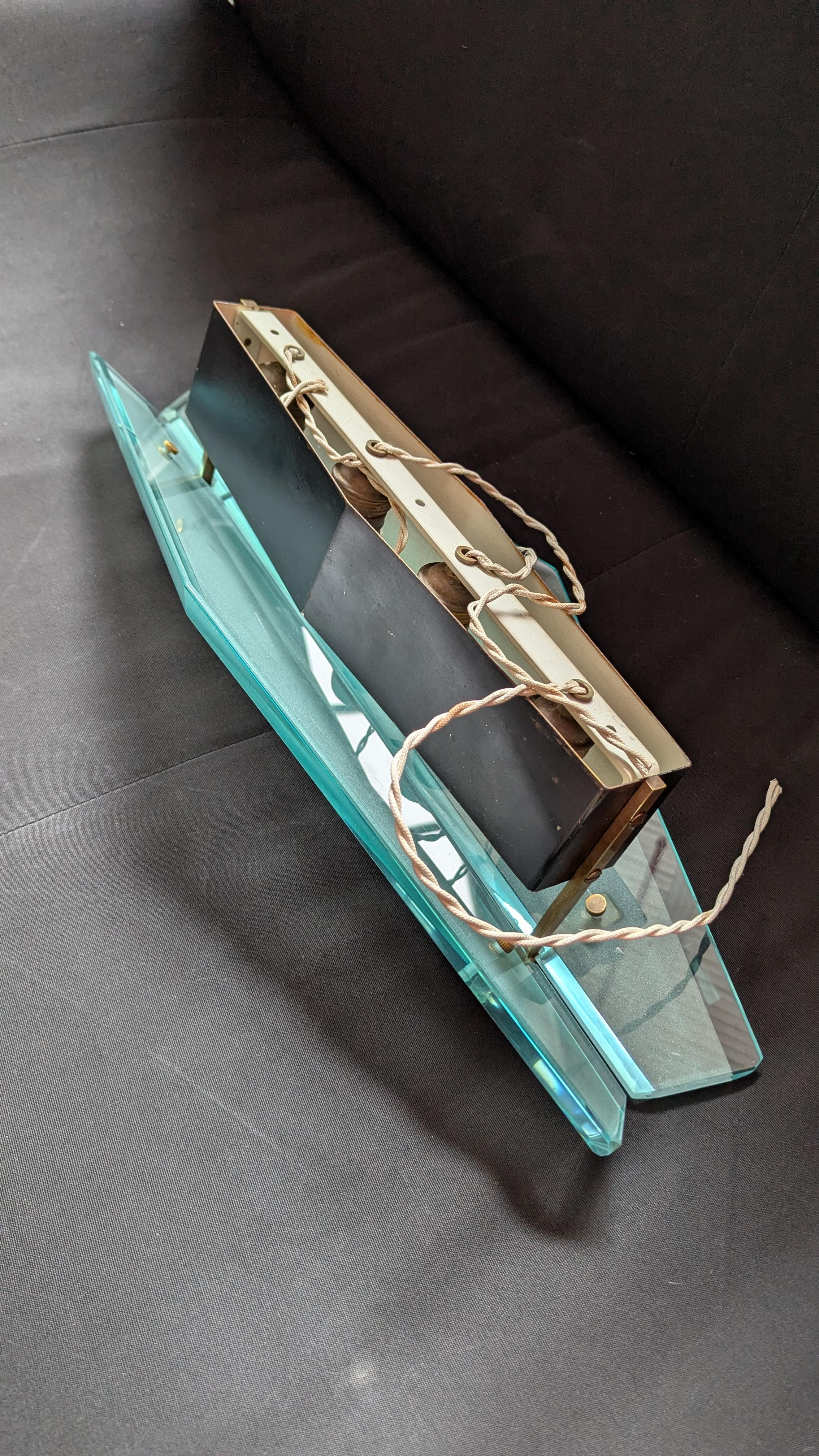 Italiano Max Ingrand Fontana Arte Lampada da parete Mod.1943 in vendita