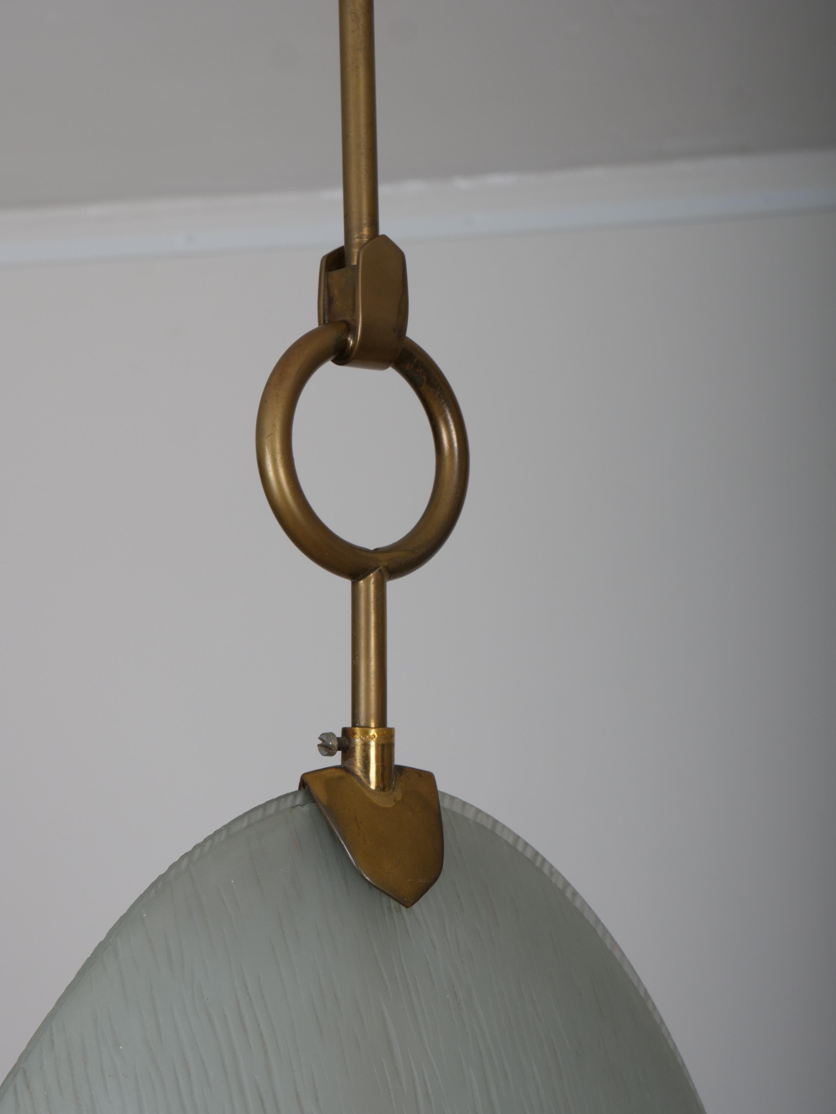 Max Ingrand per Fontana Arte, lampada a sospensione. Italia c1950 in vendita 3