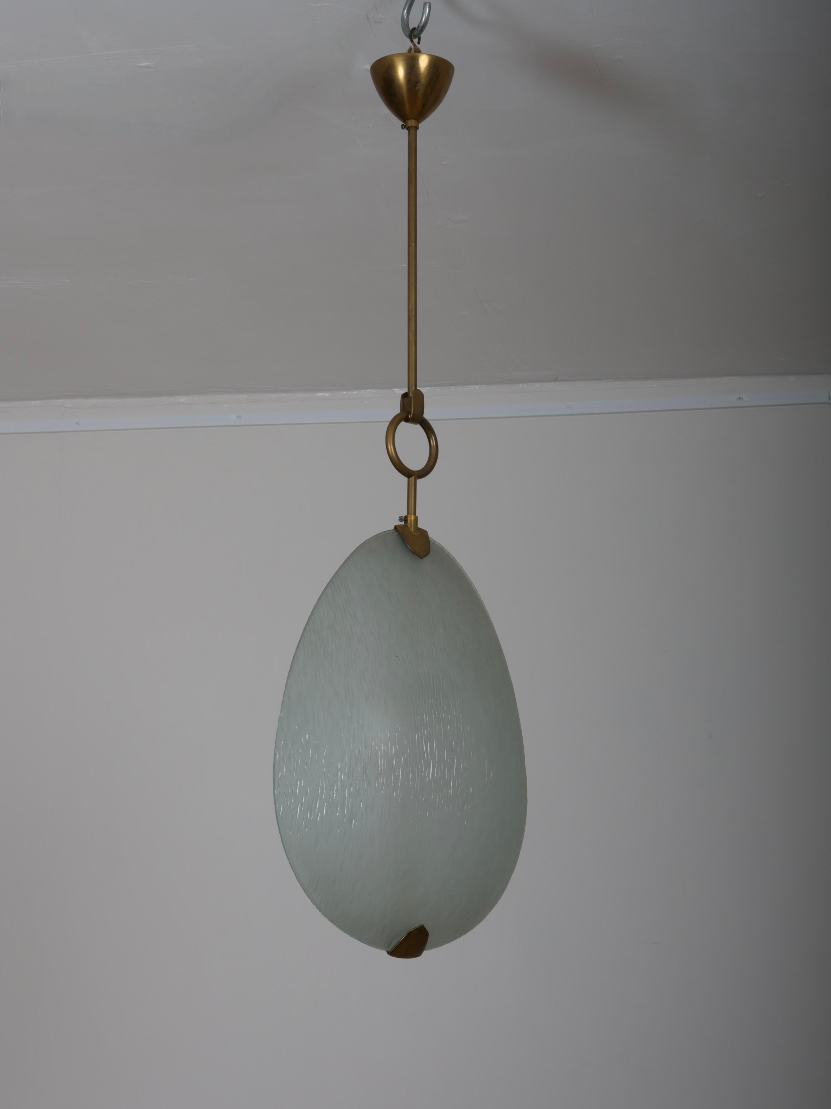 Max Ingrand per Fontana Arte, lampada a sospensione. Italia c1950 In condizioni buone in vendita a London, GB