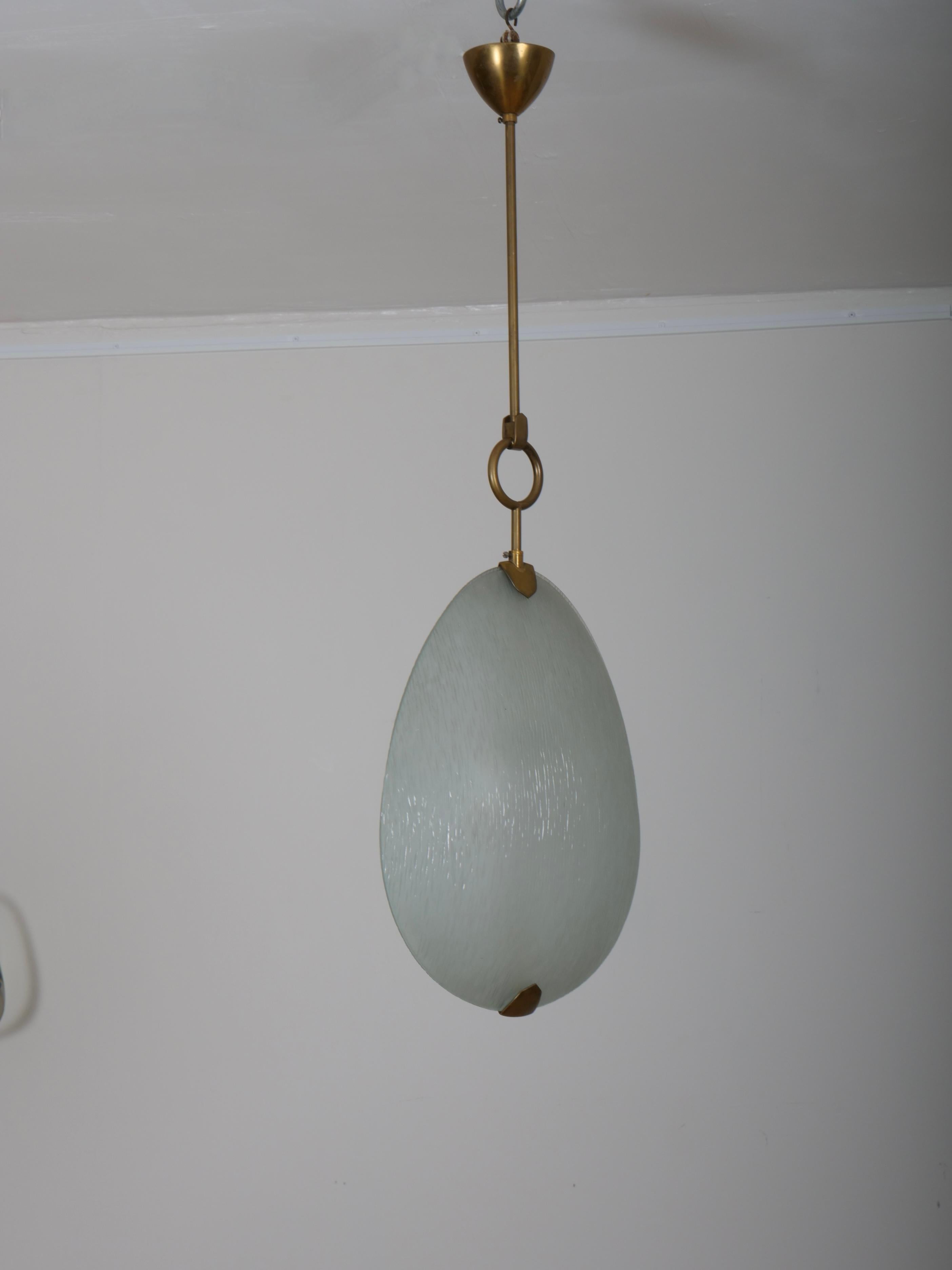 Max Ingrand per Fontana Arte, lampada a sospensione. Italia c1950 in vendita 1