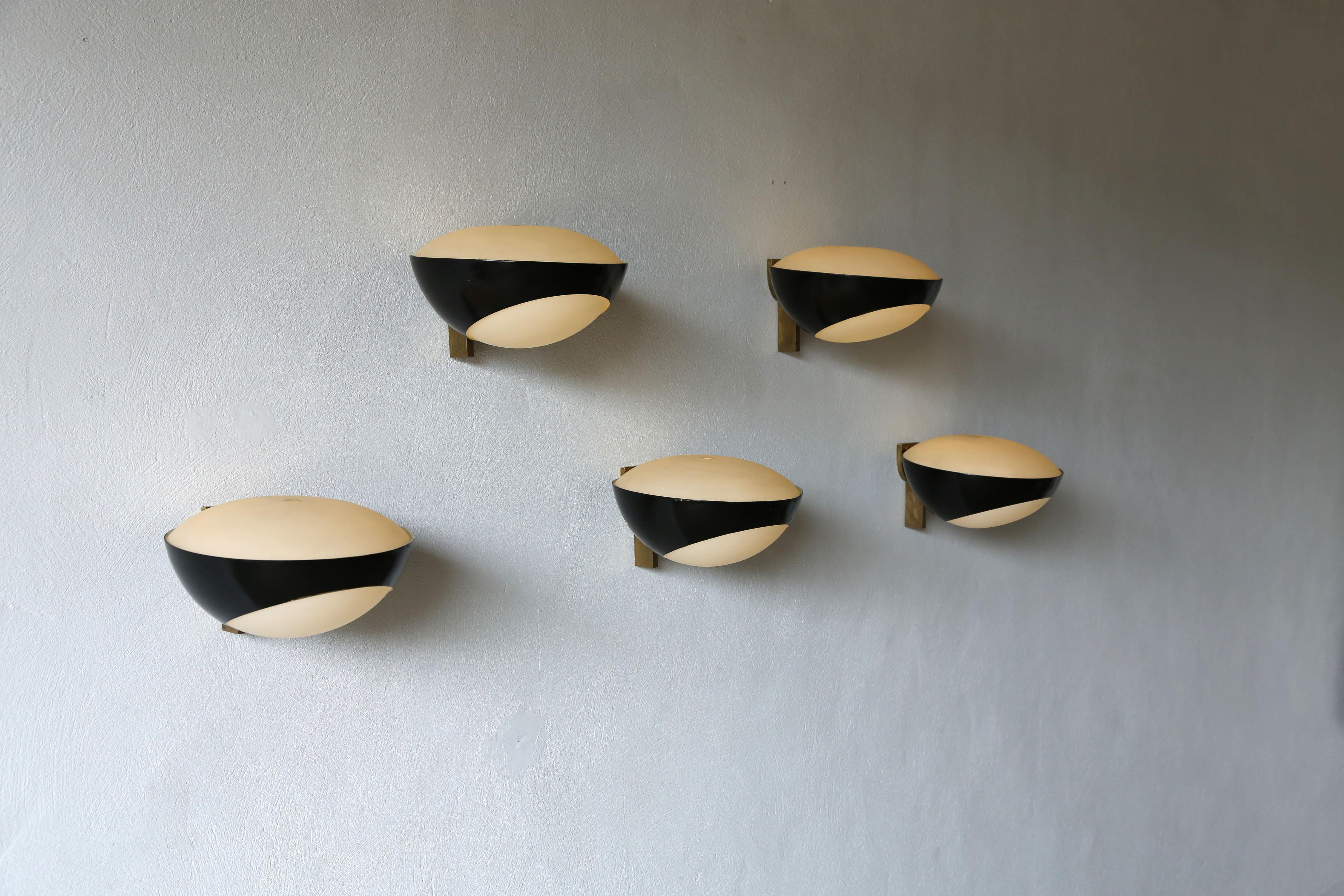 Max Ingrand for Fontana Arte 1963 Wall Lights / Sconces, Italy, 1960s For Sale 3