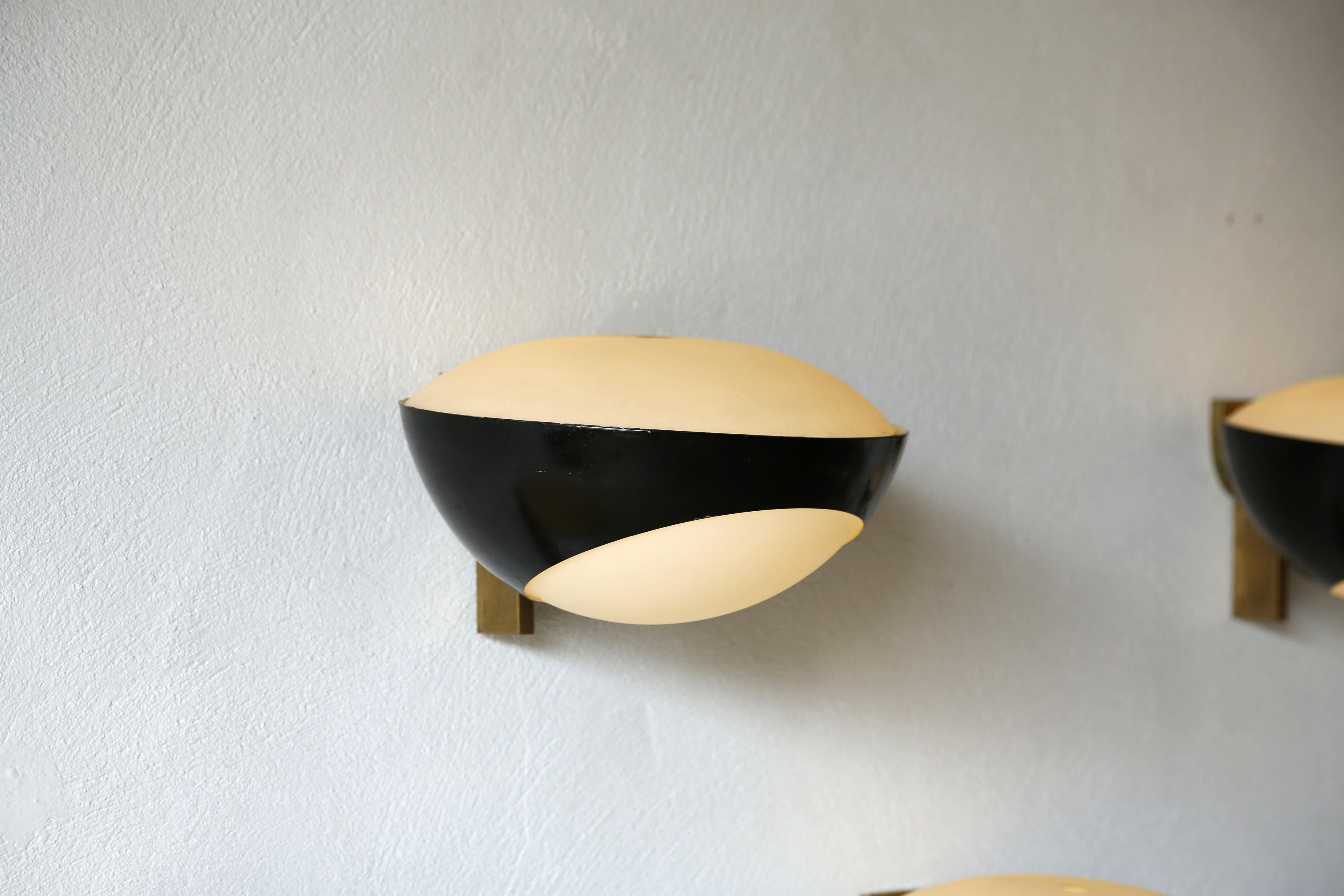 Max Ingrand for Fontana Arte 1963 Wall Lights / Sconces, Italy, 1960s For Sale 4