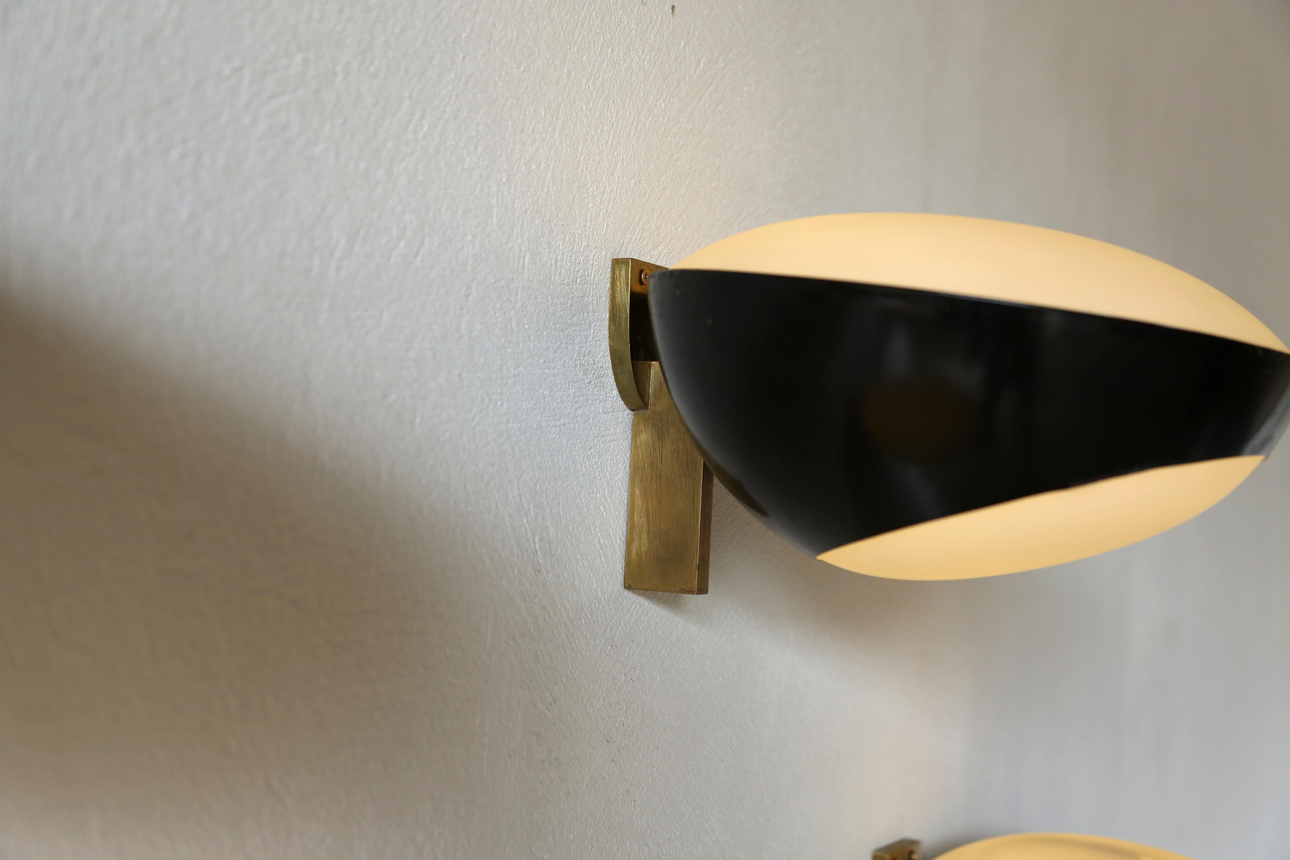 Max Ingrand for Fontana Arte 1963 Wall Lights / Sconces, Italy, 1960s For Sale 5