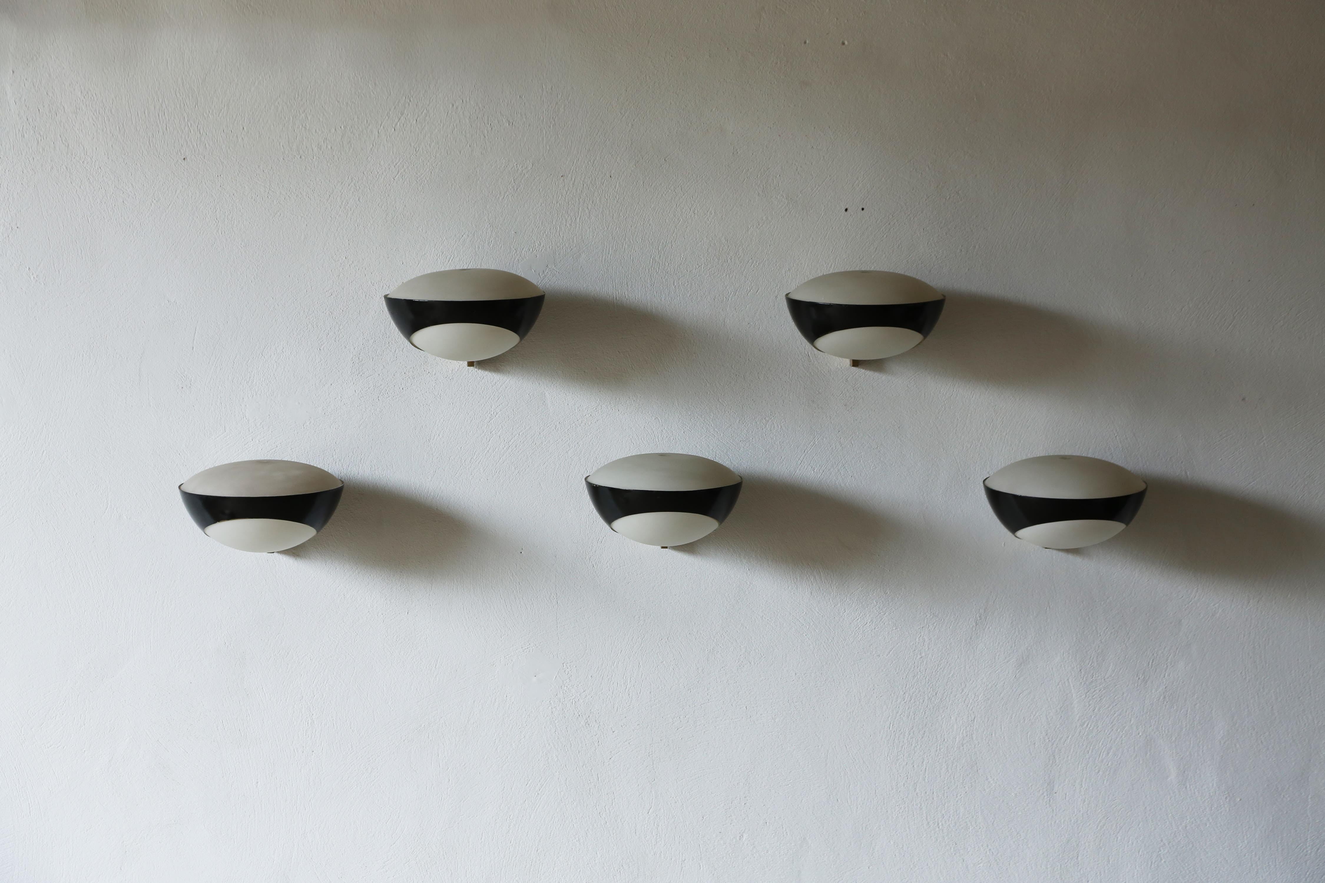 Mid-Century Modern Max Ingrand for Fontana Arte 1963 Wall Lights / Sconces, Italy, 1960s For Sale