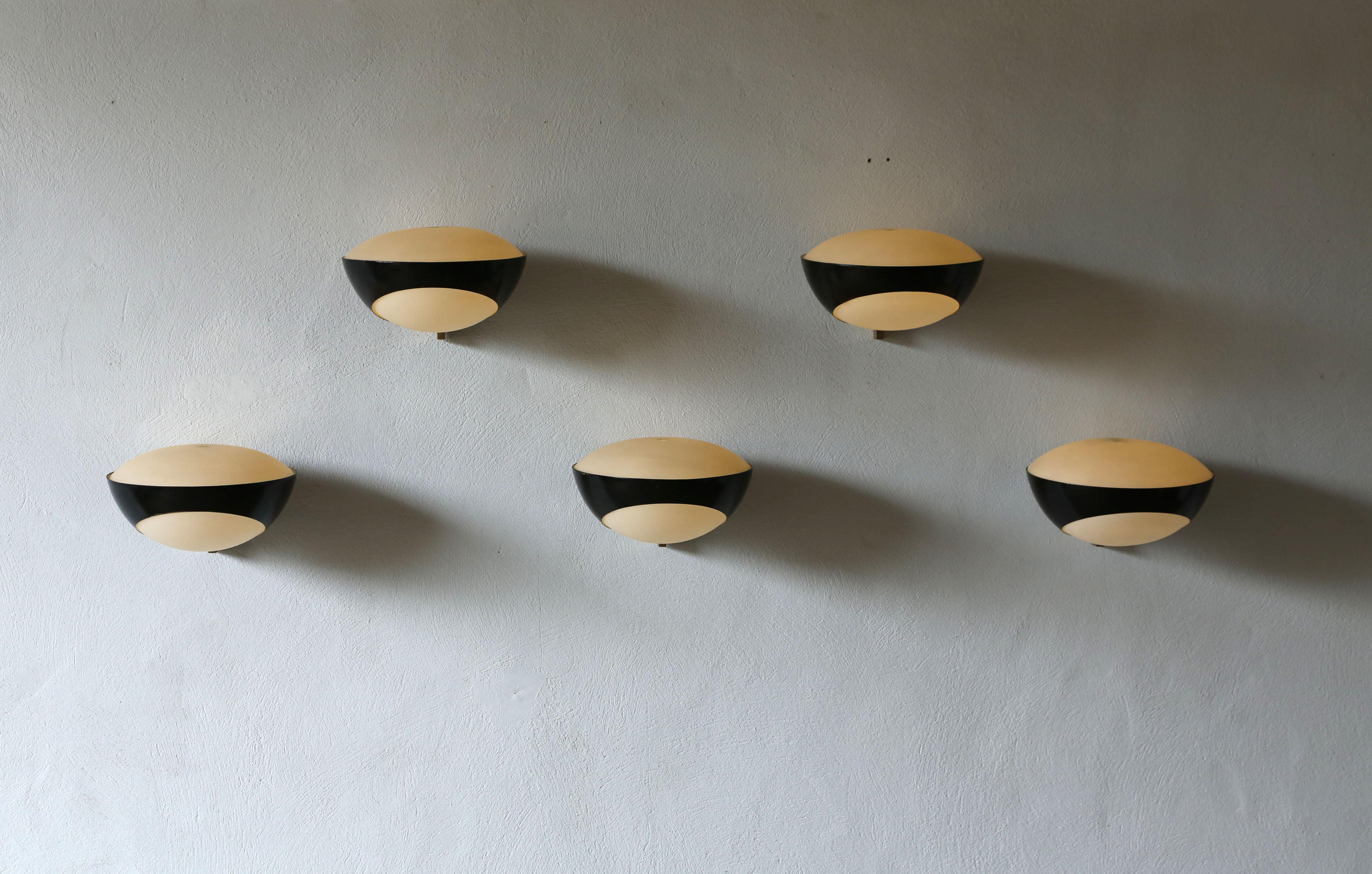 20th Century Max Ingrand for Fontana Arte 1963 Wall Lights / Sconces, Italy, 1960s For Sale