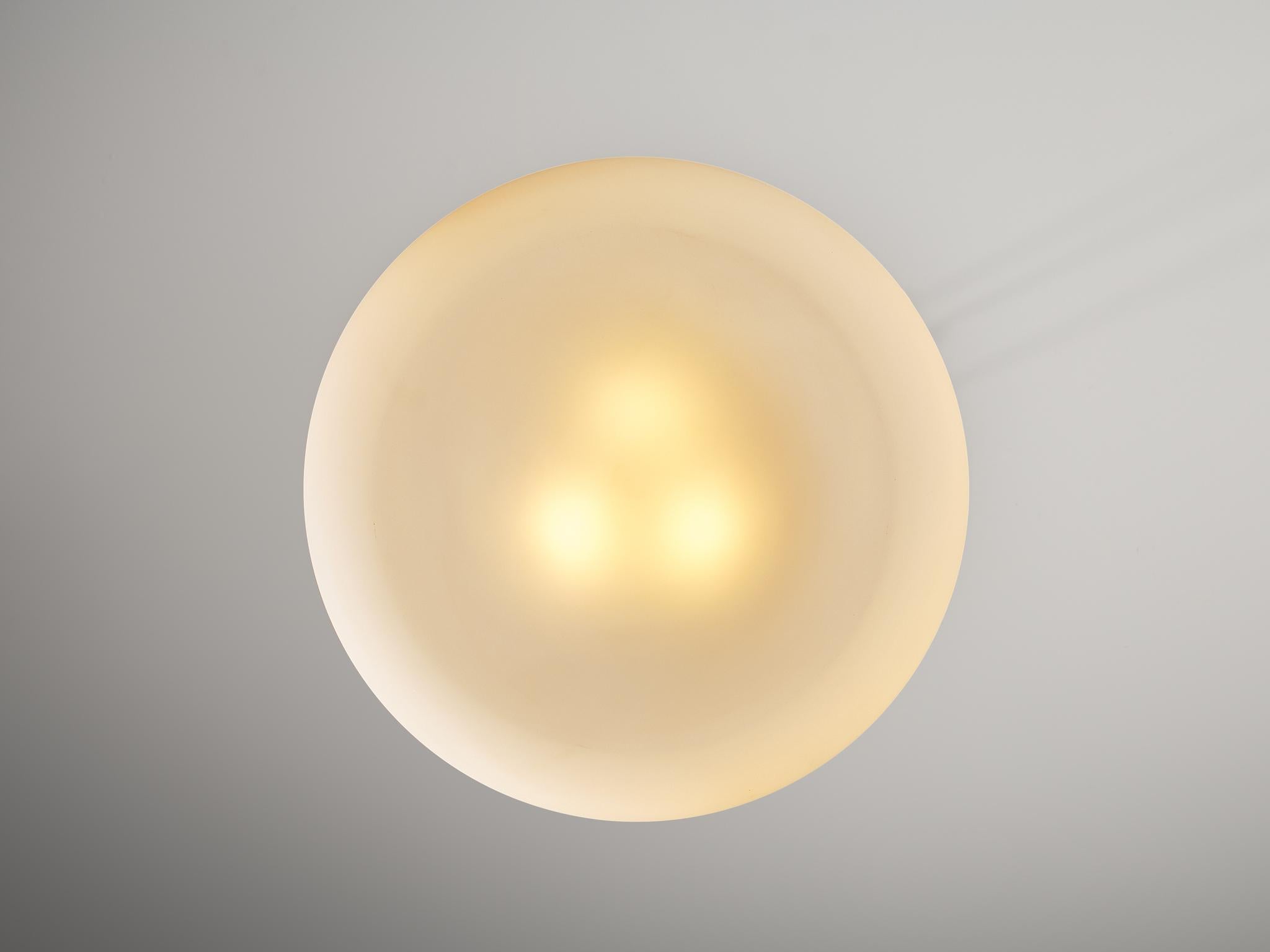 Max Ingrand for Fontana Arte '2356' Chandelier in Glass and Metal For Sale 3