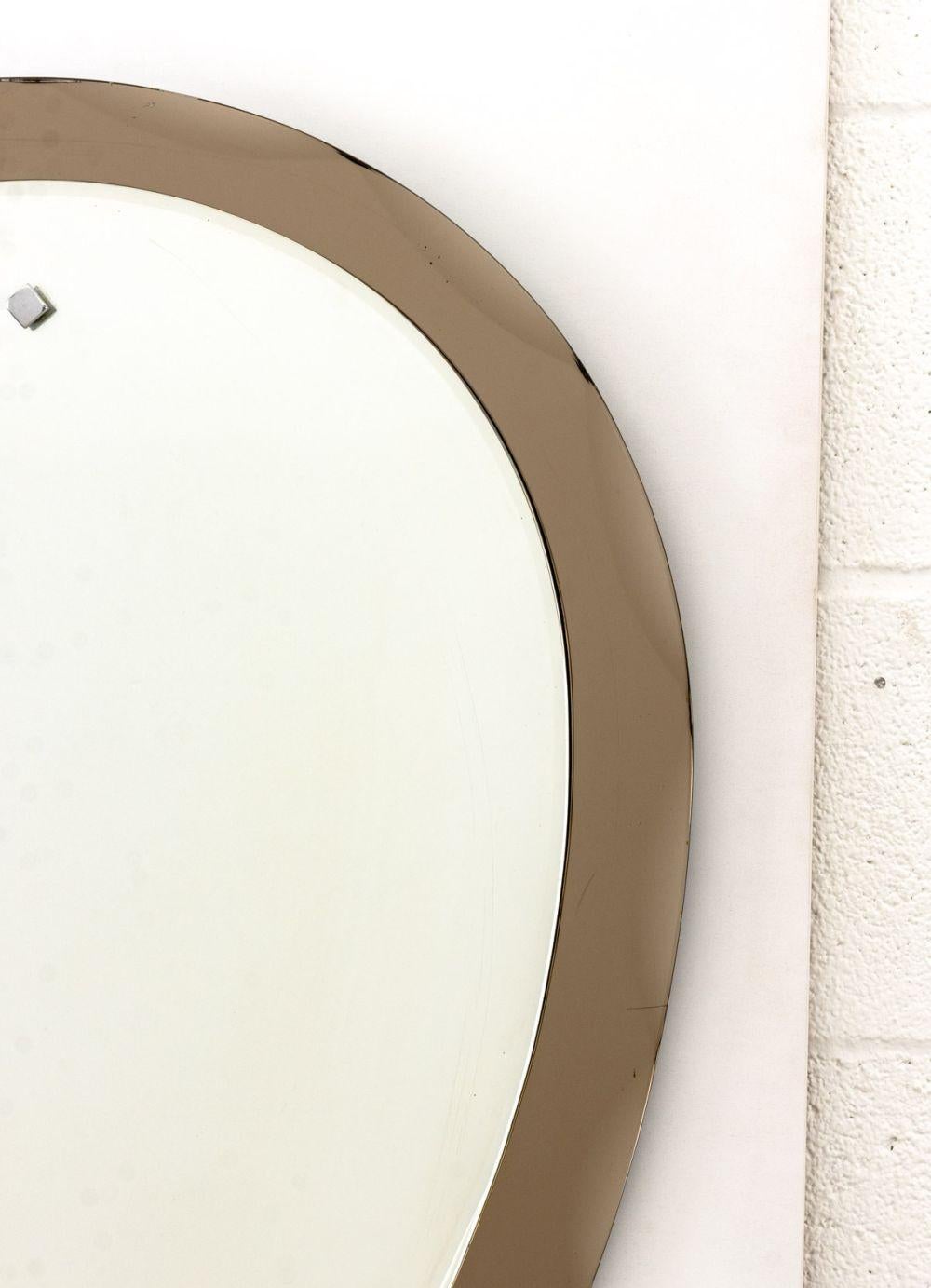 Mid-Century moderno Max Ingrand per Fontana Arte Attr. Specchio in vendita