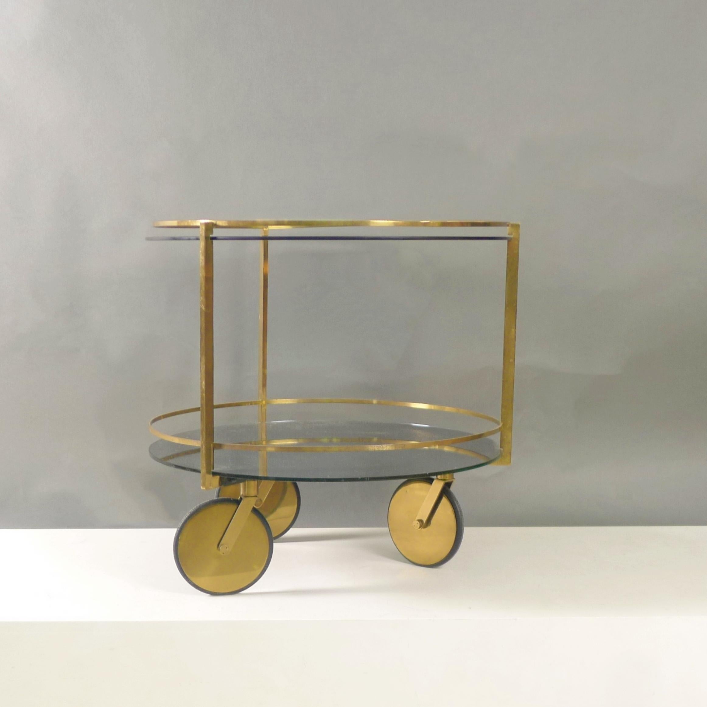 Mid-20th Century Max Ingrand for Fontana Arte, Bar Cart or Serving Trolley, circa 1960 For Sale