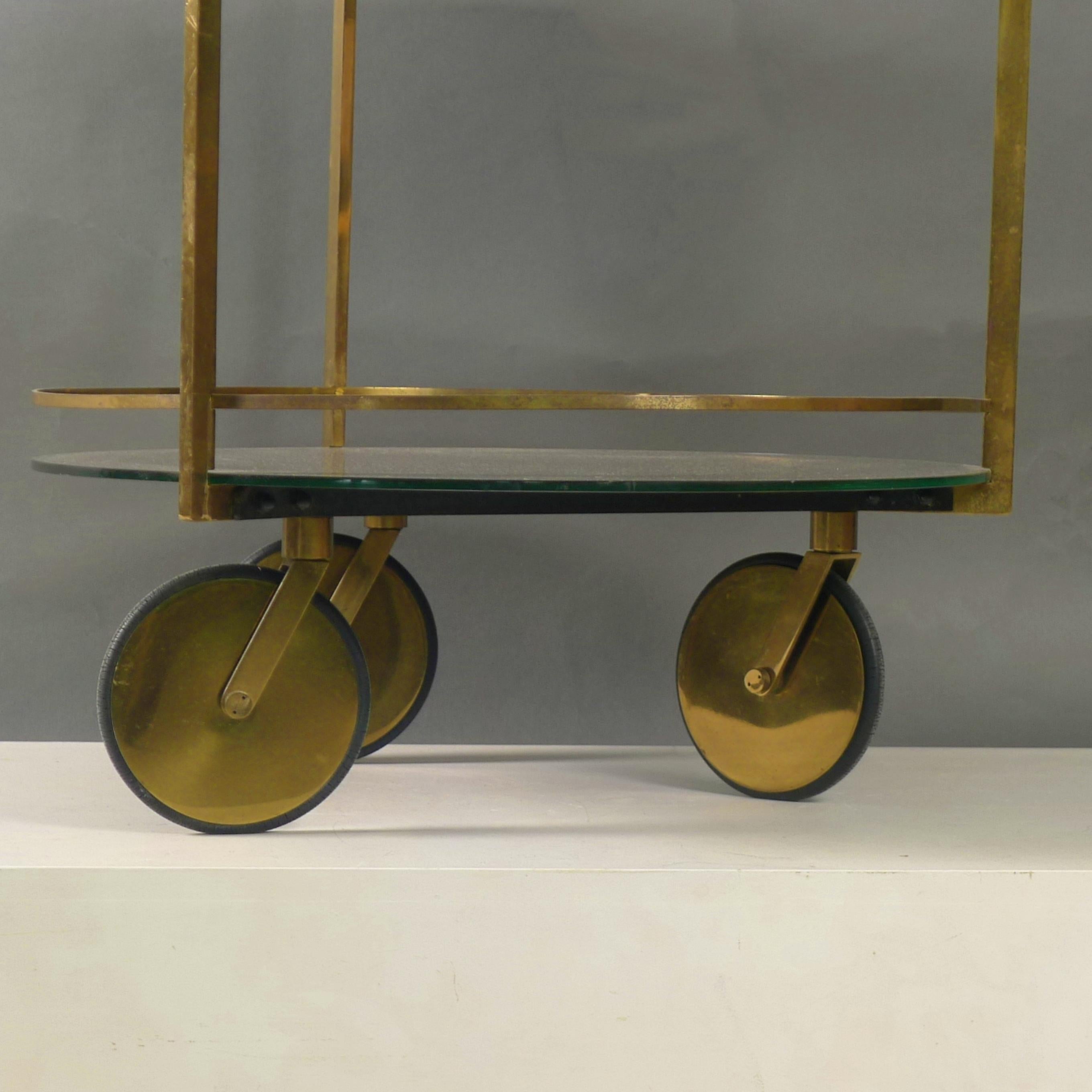 Max Ingrand for Fontana Arte, Bar Cart or Serving Trolley, circa 1960 For Sale 1