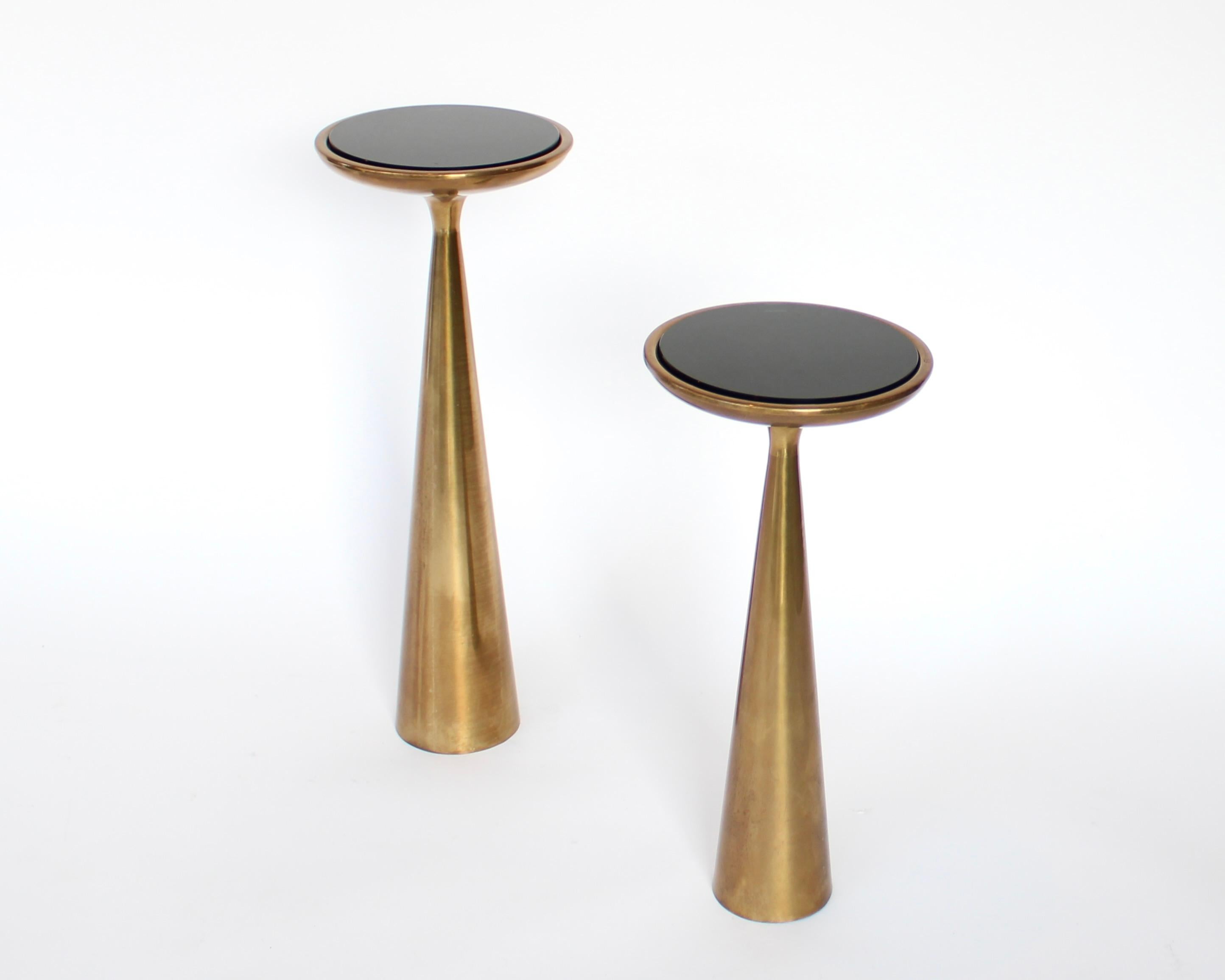 Beistelltische aus Bronze, Modell 1776, Max Ingrand für Fontana Arte, Italien, um 1960 (Moderne der Mitte des Jahrhunderts) im Angebot