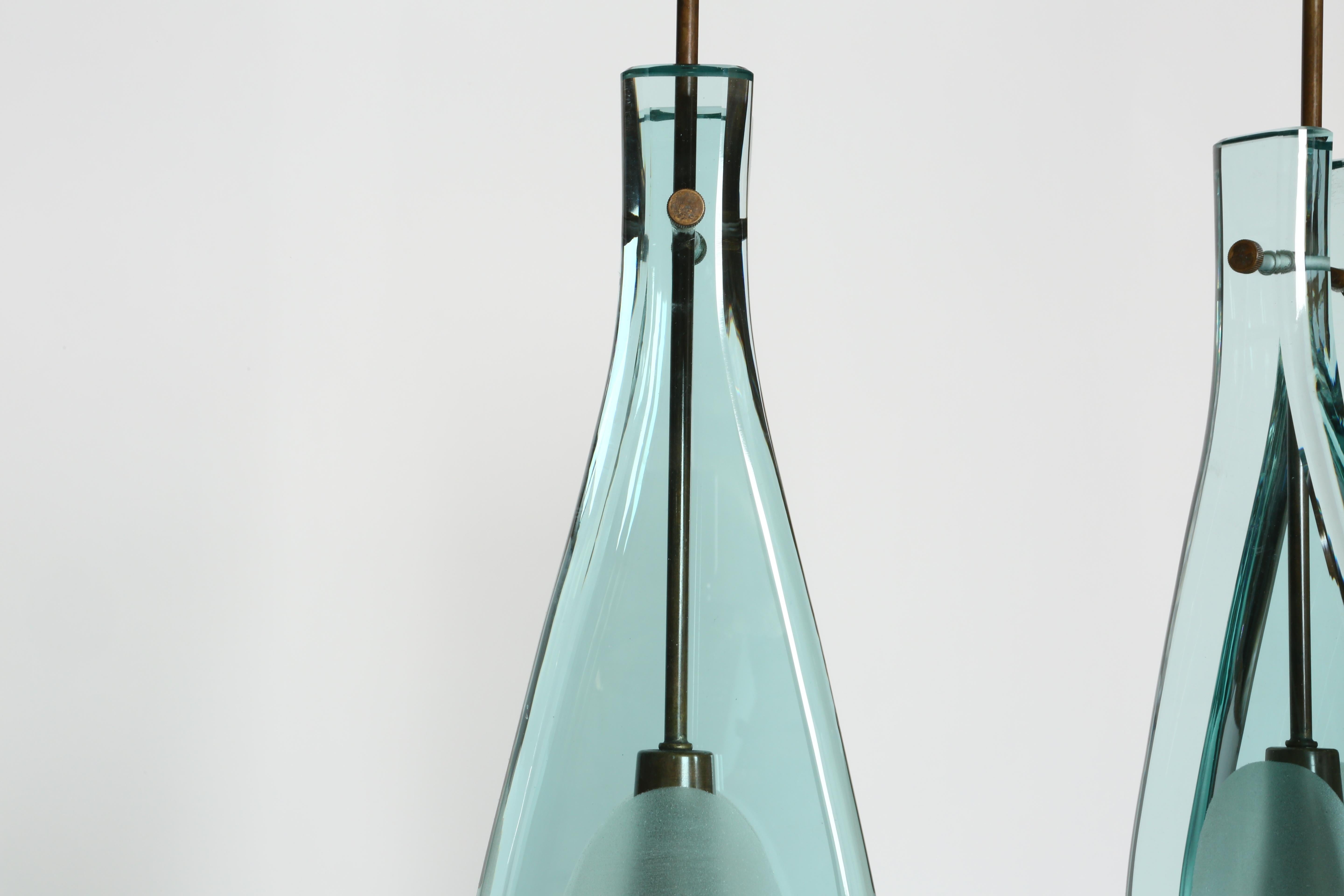 Max Ingrand for Fontana Arte Ceiling Pendants Model 2259 6