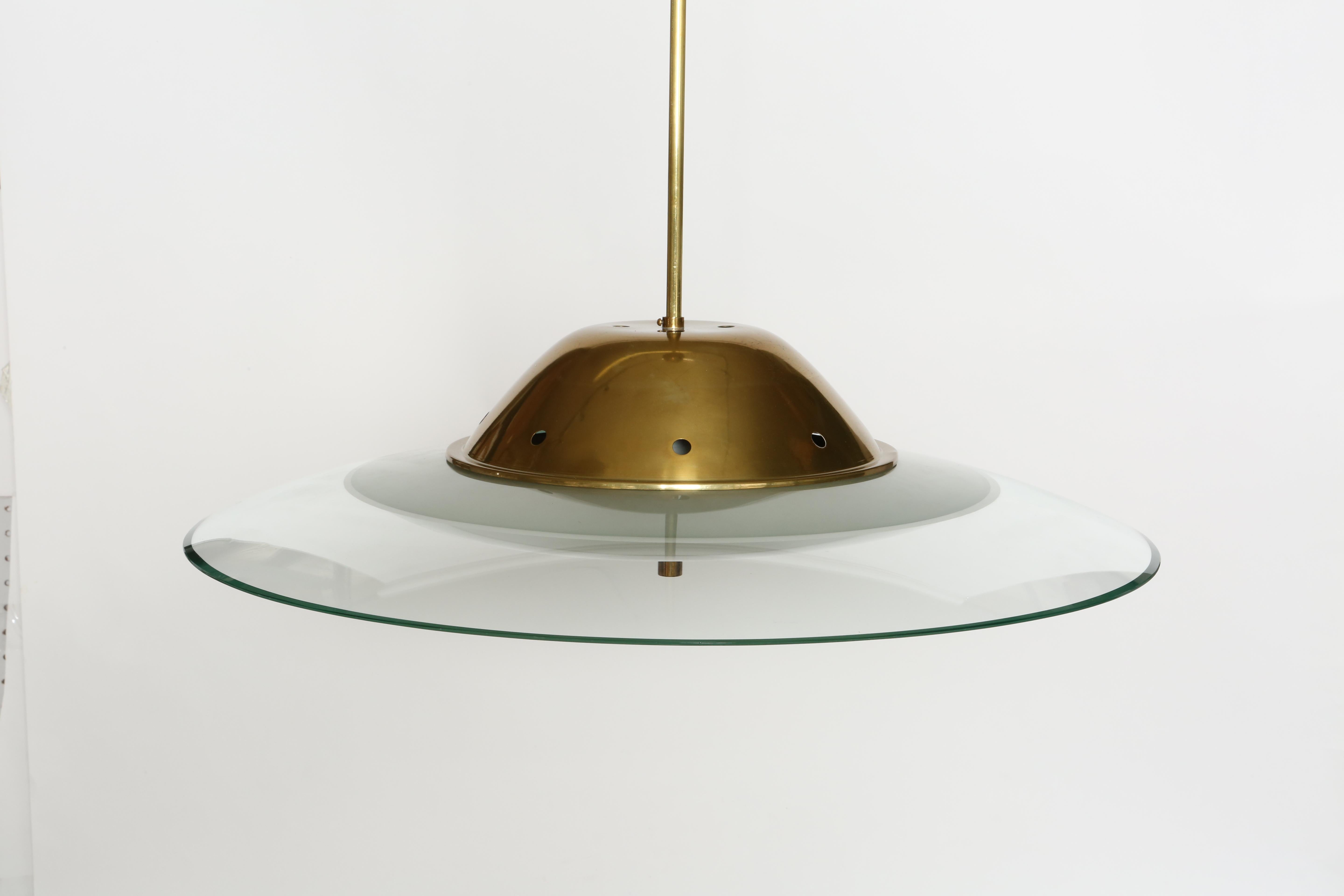 Max Ingrand for Fontana Arte ceiling suspension model 1239 For Sale 2