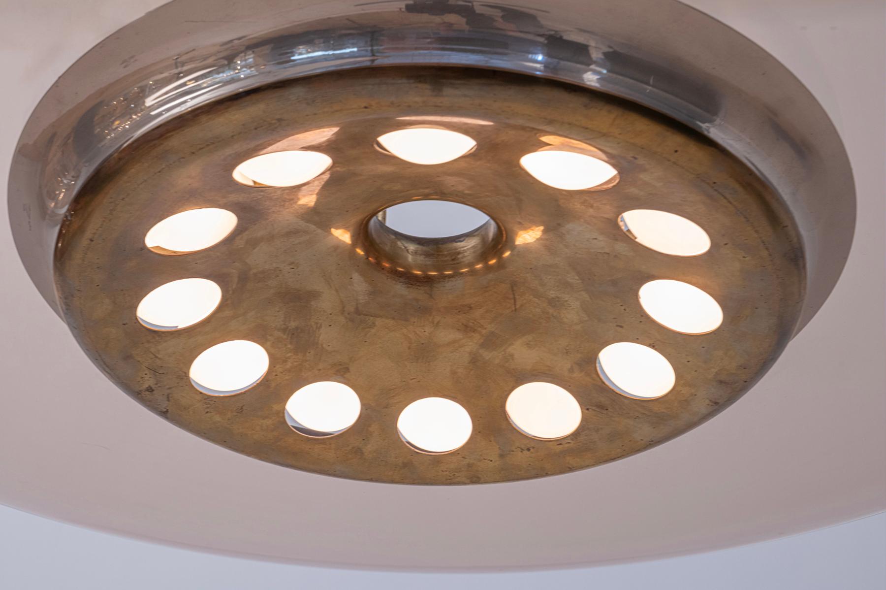 Lustre Max Ingrand pour Fontana Arte modèle 1508 Italie c1958 en vente 2